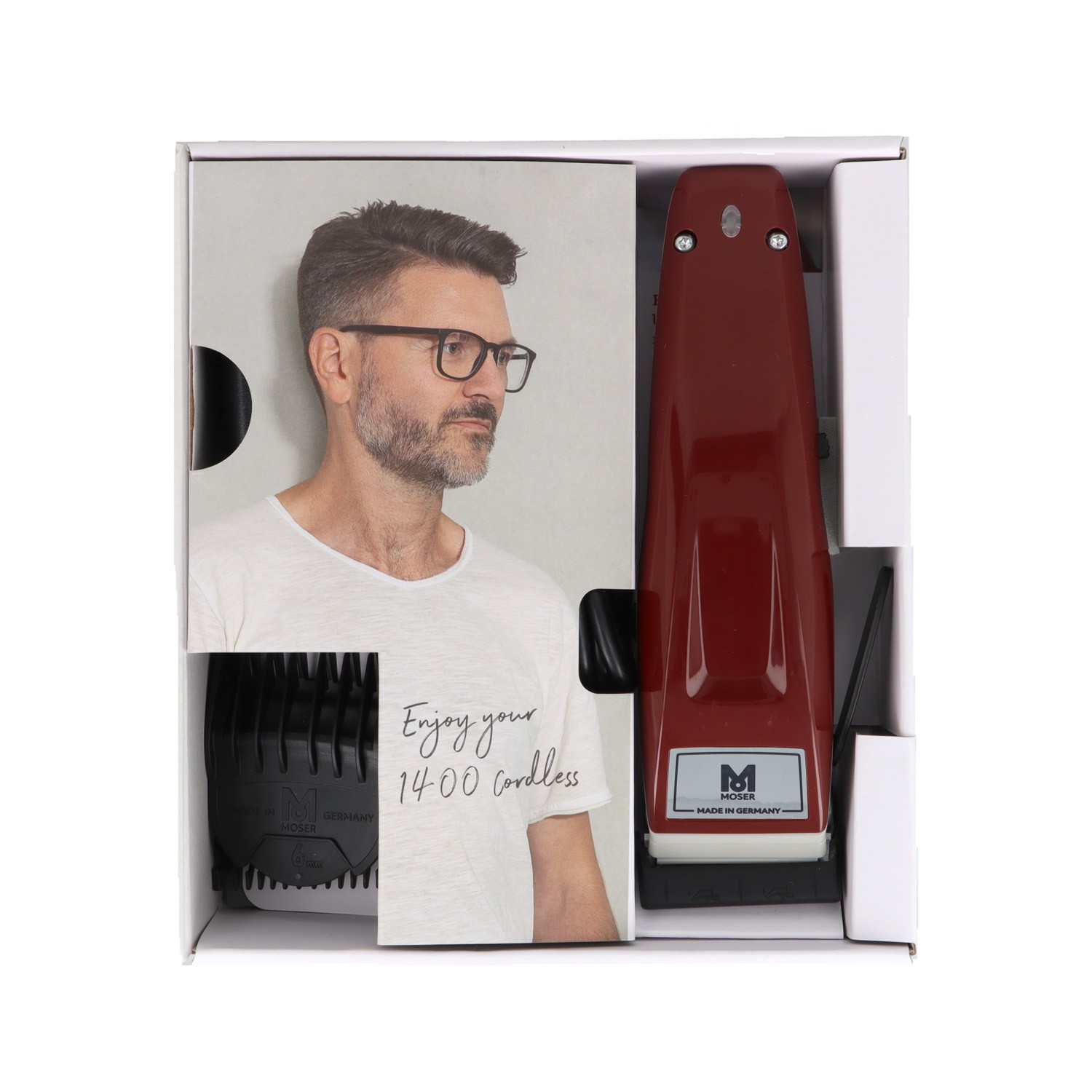 Moser 1400 Cordless Maquina Roja