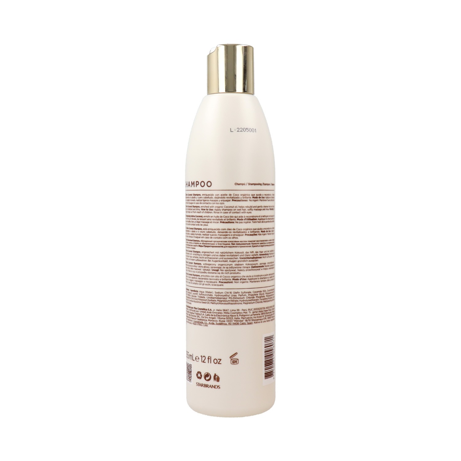 Shampoo al cocco Kativa 355 ml