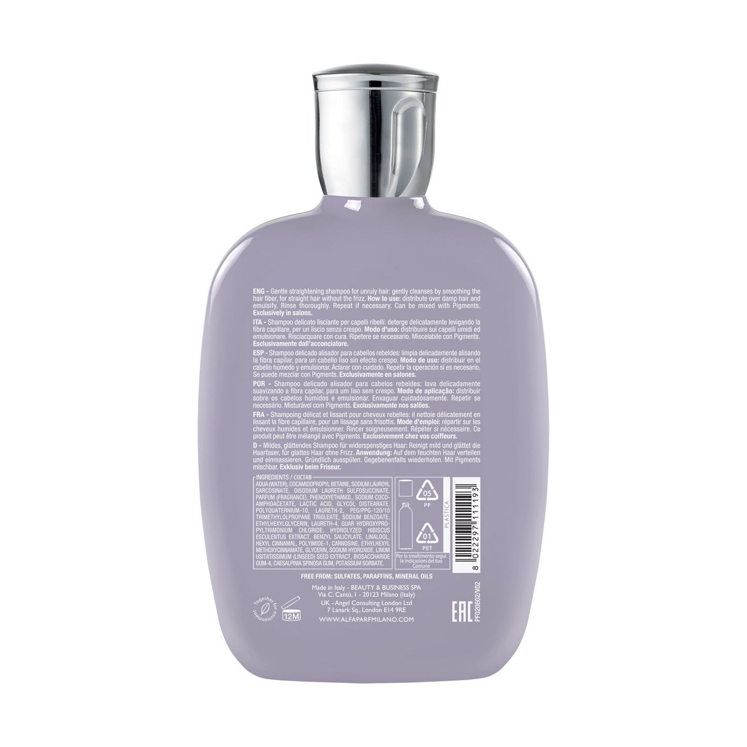 Alfaparf Semi di lino Smooth Smoothing Low Shampoo 250ml