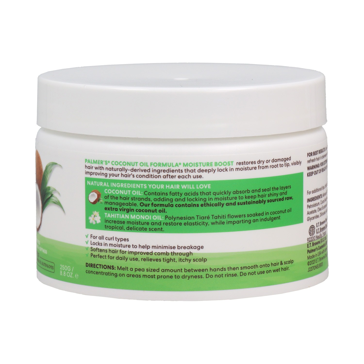 Palmers Coconut Oil Moisture Gro 250g