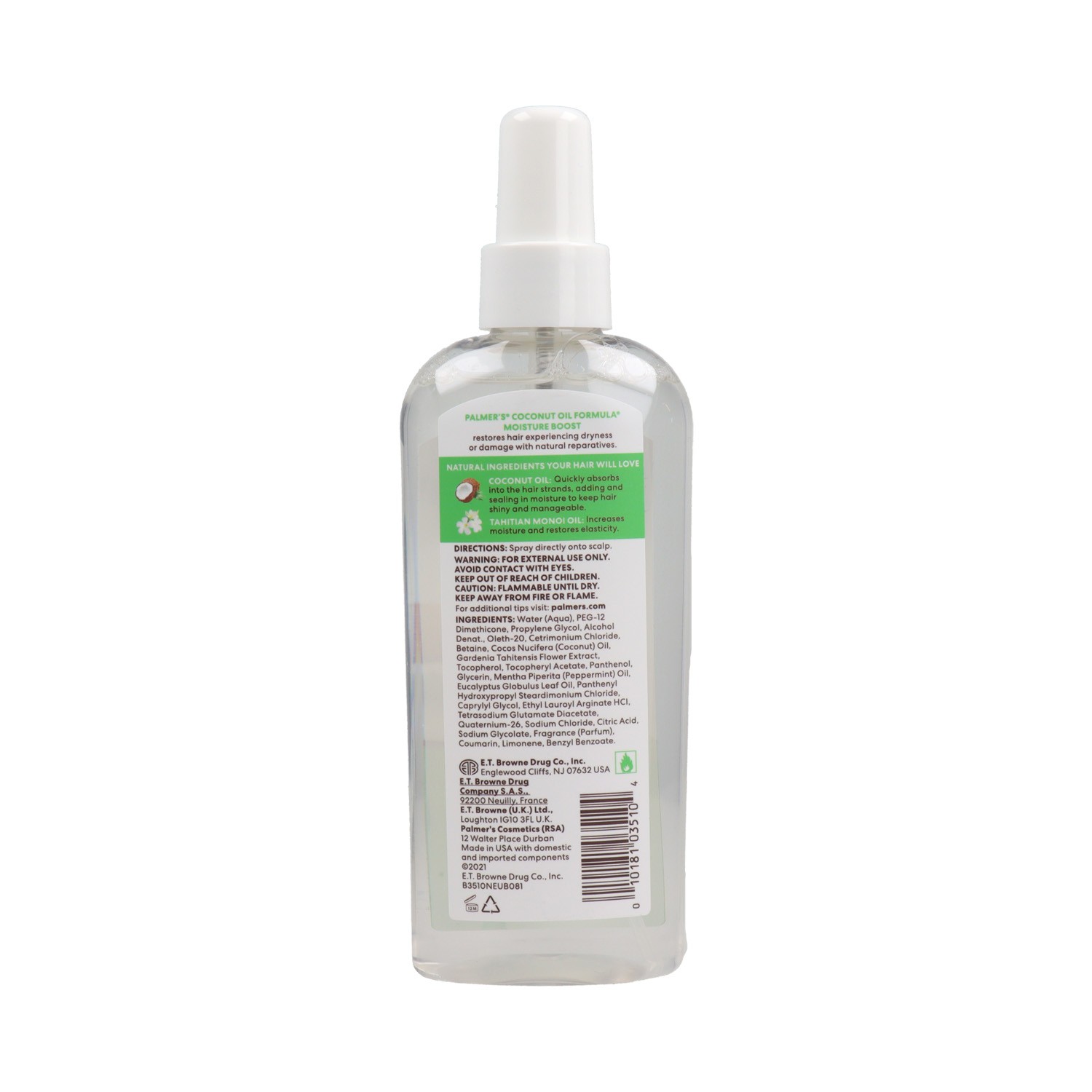 Palmers Coconut Oil Spray Strong Roots 150 ml