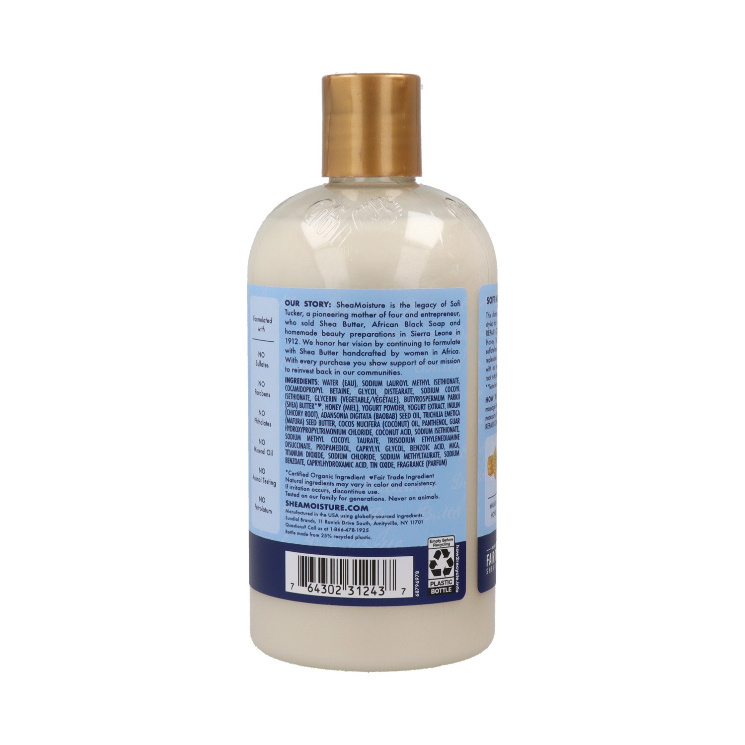 Shea Moisture Manuka Honey & Yogurt Champú 13Oz/384 ml