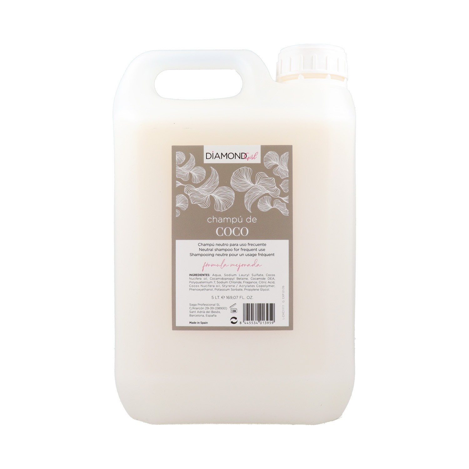 DIAMOND GIRL CHAMPU COCO FORMULA MEJORADA 5000L