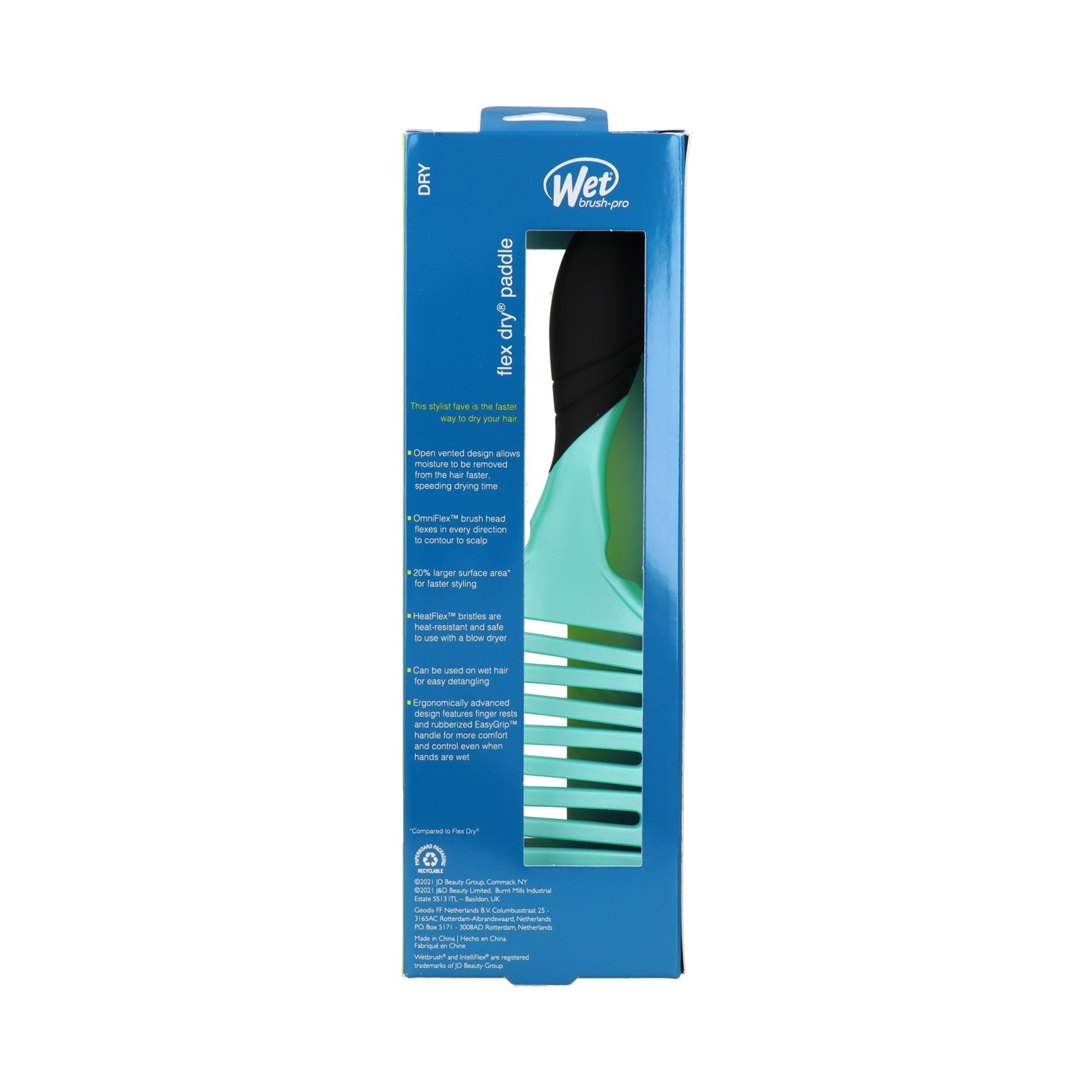 Wet Brush Pro Cepillo Pro Flex Dry Paddle Purist Blue