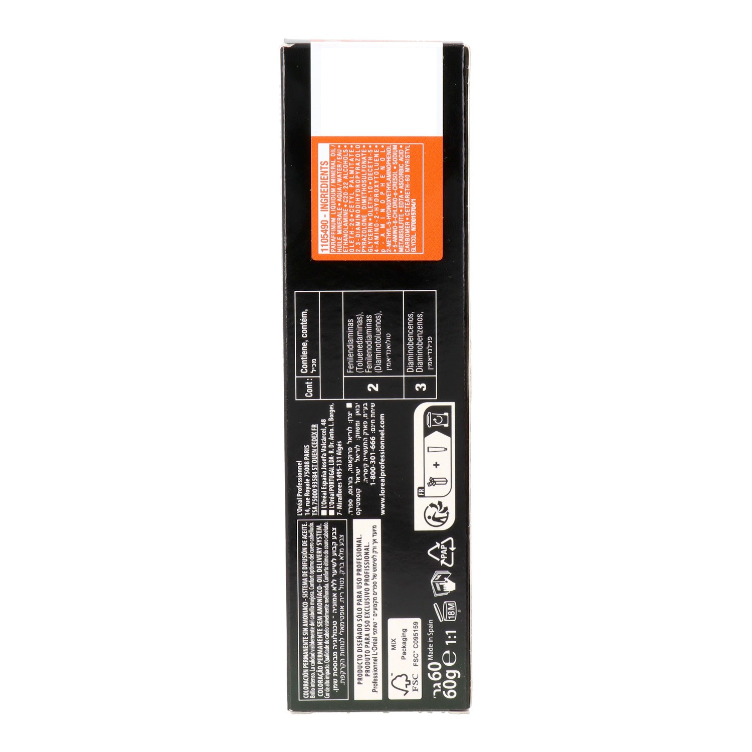 Loreal Inoa Color 7.44 Rubio Cobrizo Profundo 60 gr