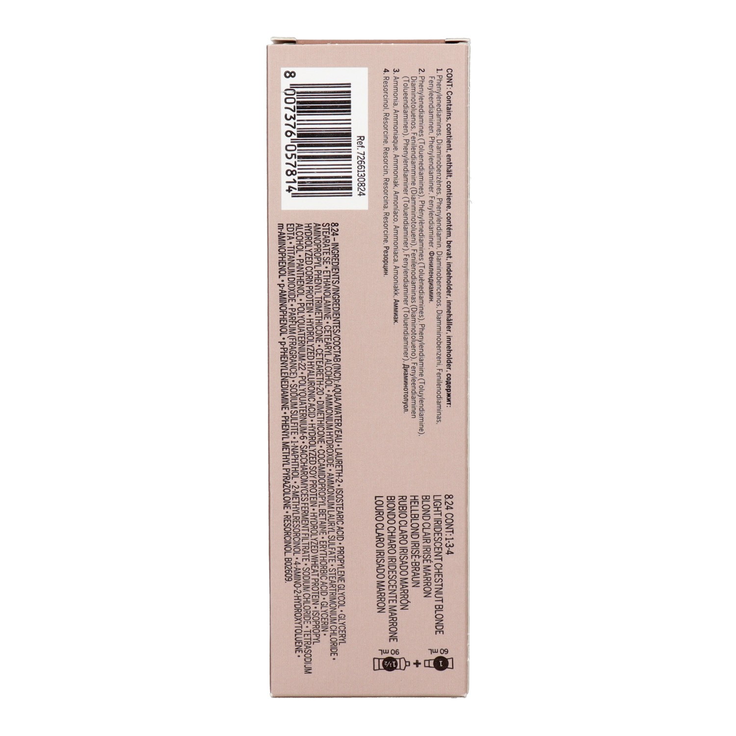 Revlon Revlonissimo Colorsmetique 60ml, Colore 8.24