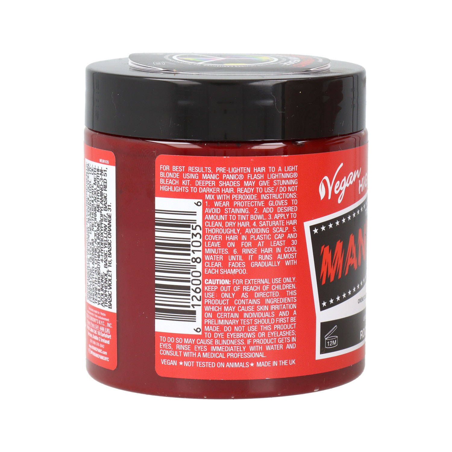 Manic Panic High Voltage Rock N Roll Red Vegan 237 ml