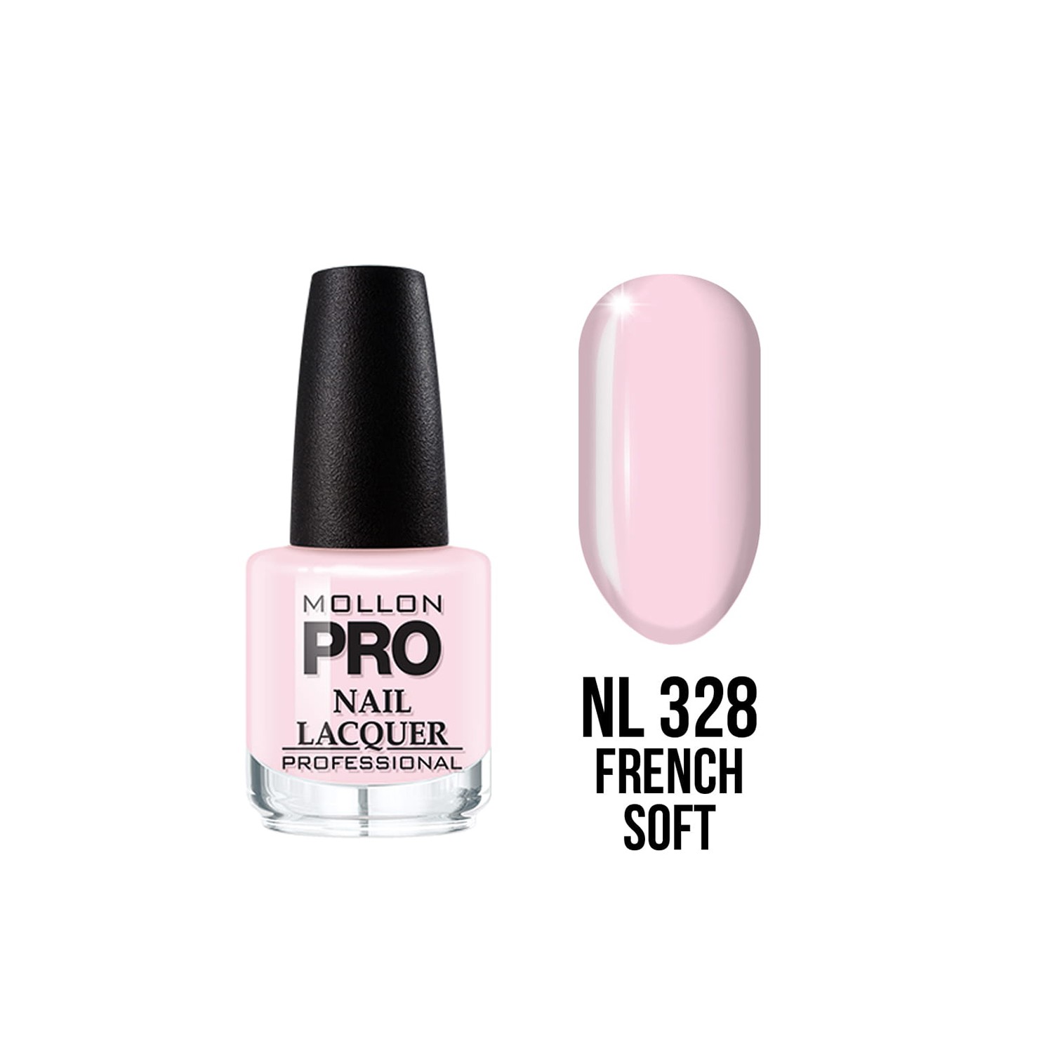 Mollon Pro aushärtender Nagellack Farbe 328 15ml