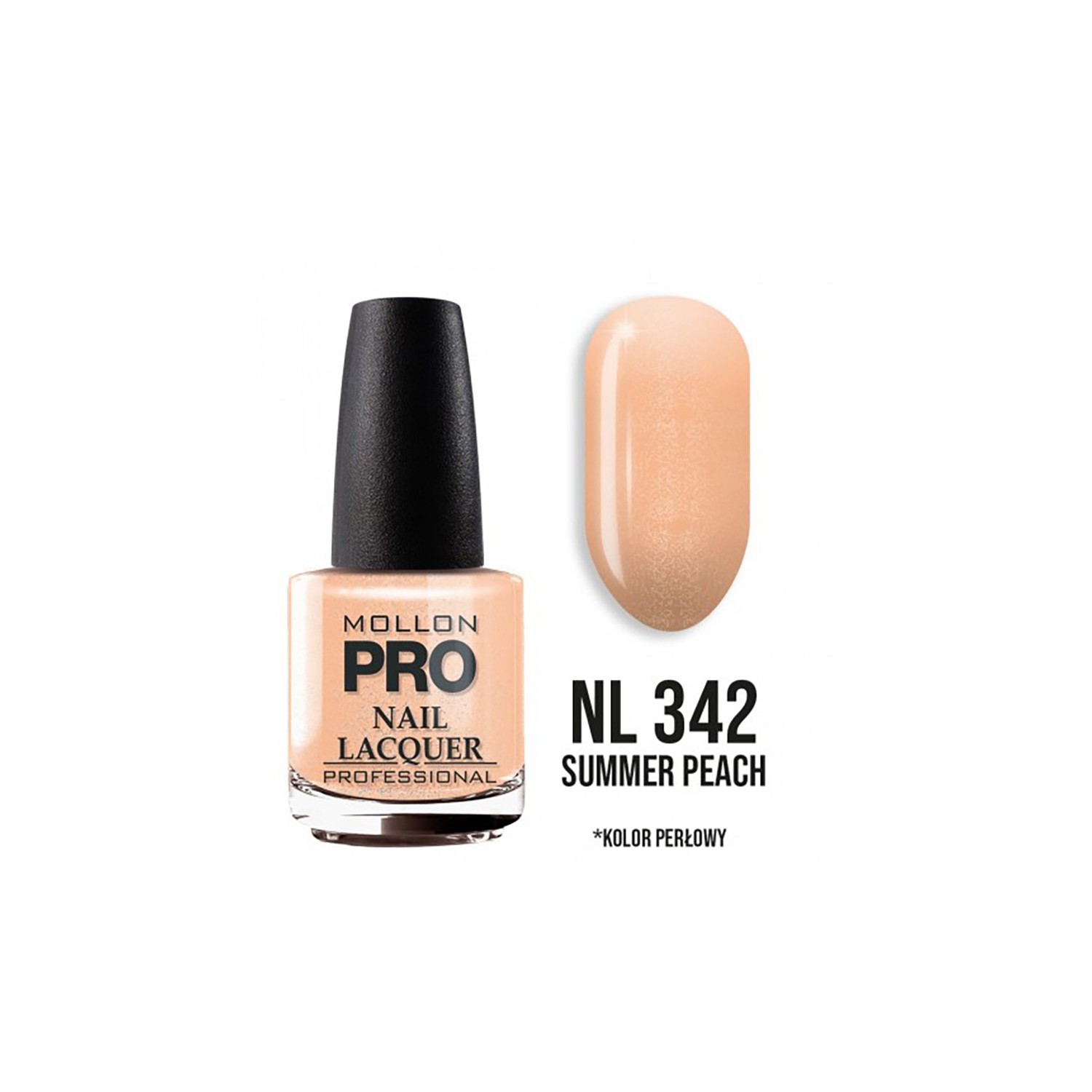 Mollon Pro aushärtender Nagellack Color 342 15ml