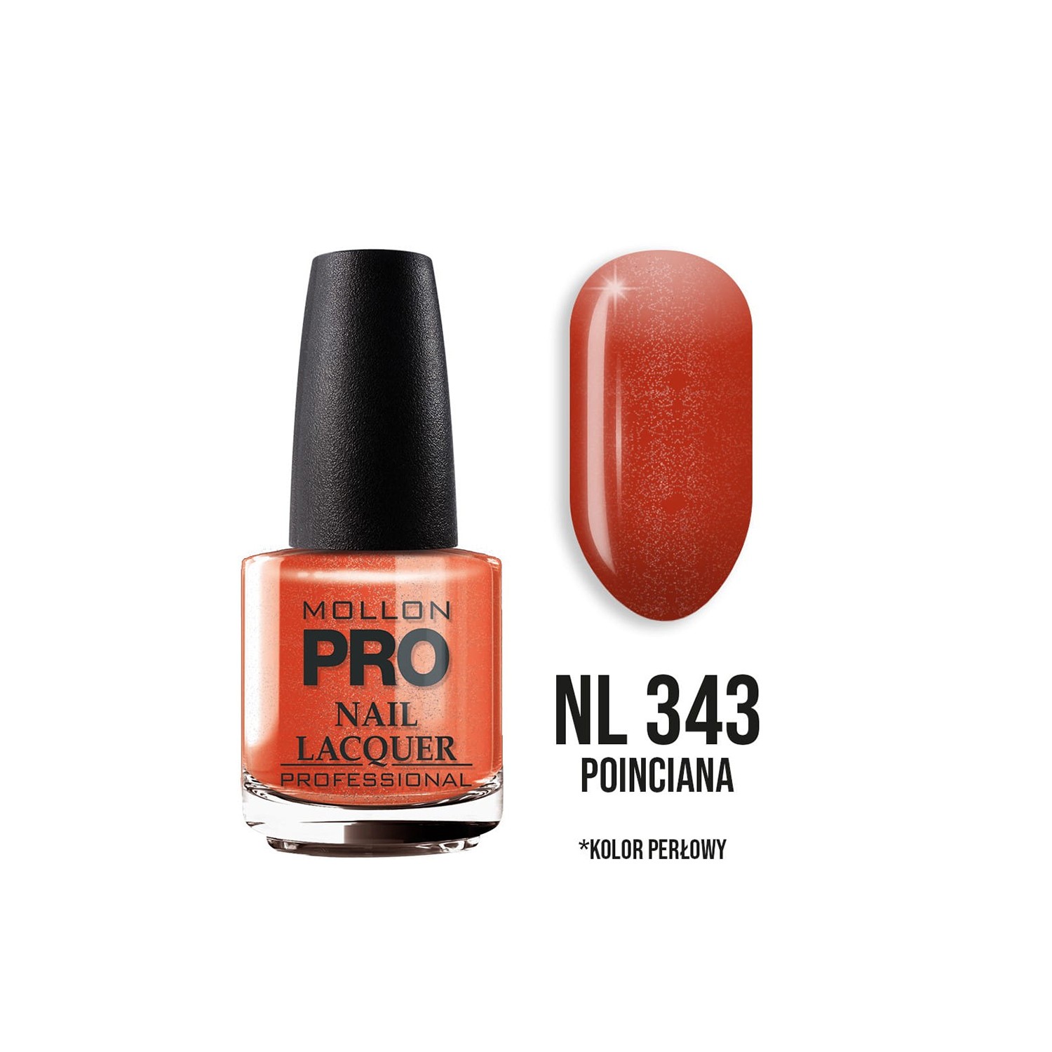 Mollon Pro aushärtender Nagellack Farbe 343 15ml