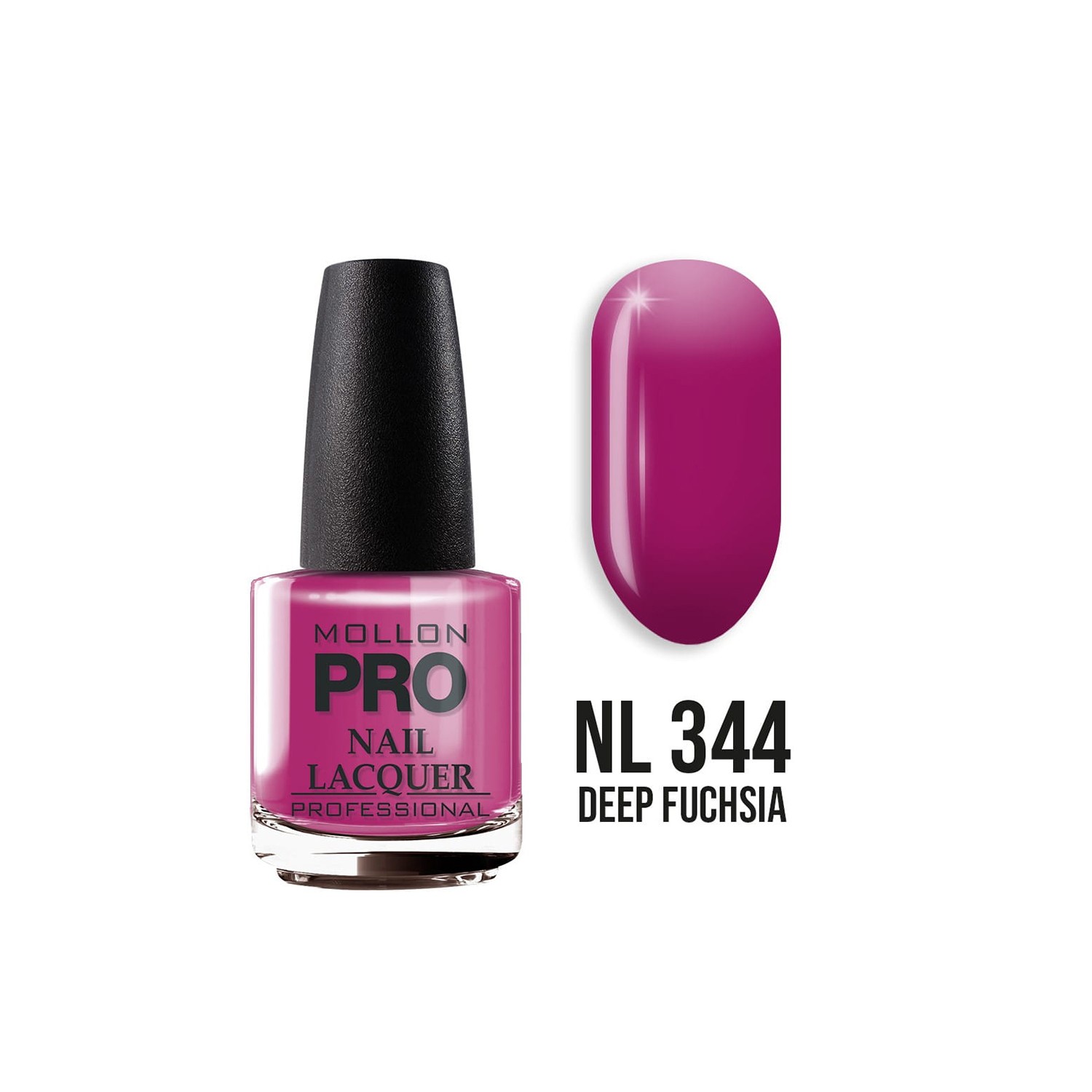 Mollon Pro aushärtender Nagellack Farbe 344 15ml