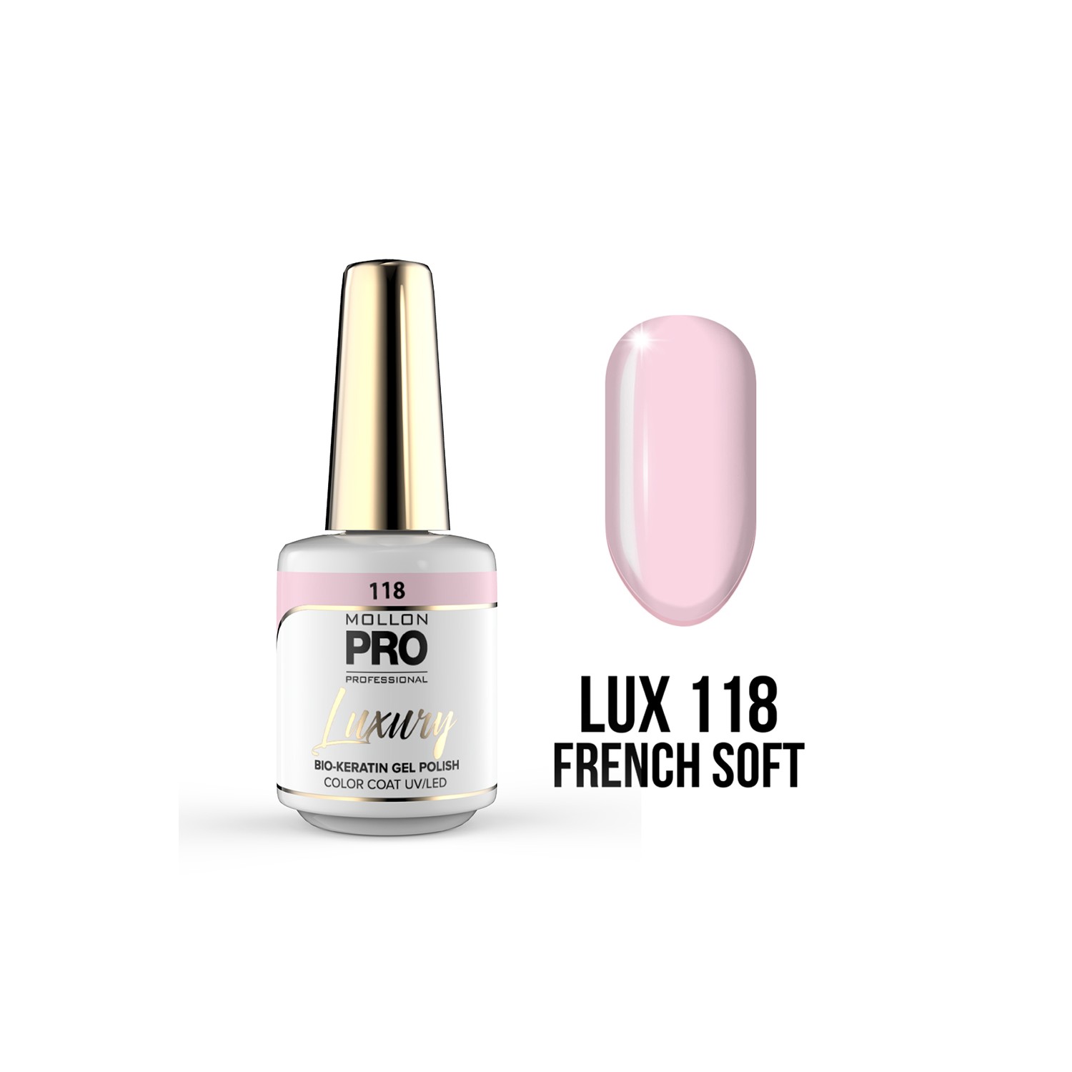 Mollon Pro Luxury Color Coat 118 8ml Mollon Pro Luxury Color Coat 118 8ml