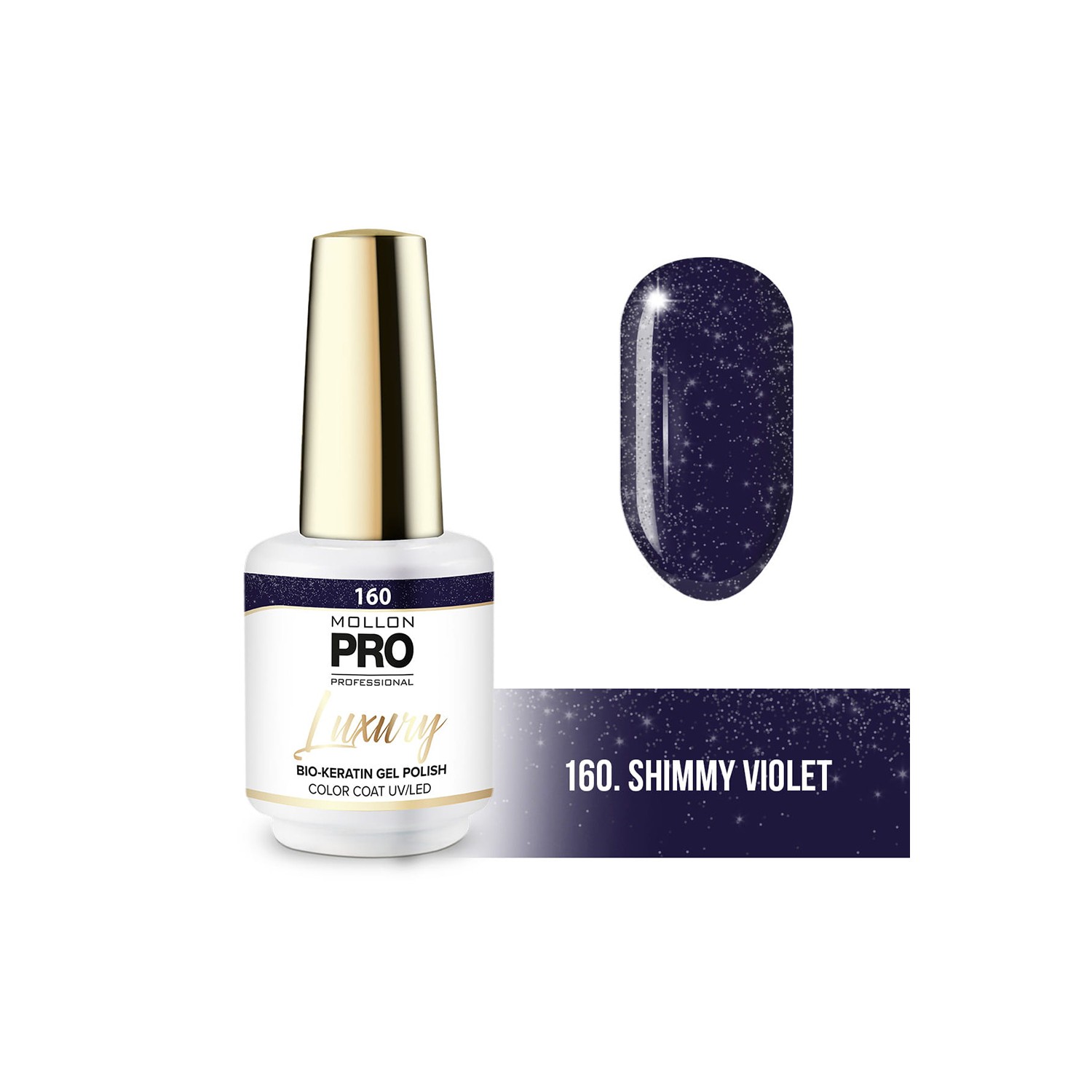 Mollon Pro Luxury Color Coat 160 8ml Mollon Pro Luxury Color Coat 160 8ml