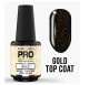 Mollon Pro Master Gold Effect Top Coat 12ml