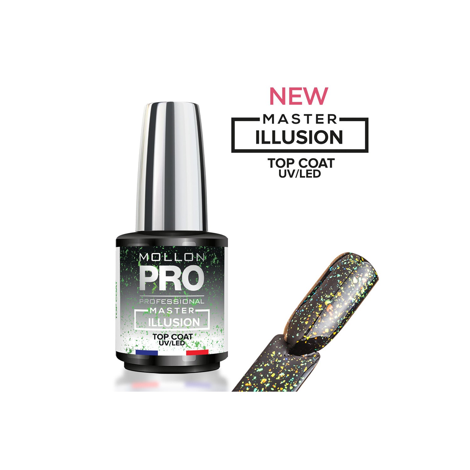 Mollon Pro Master Illusion Top Coat Green 12ml Mollon Pro Master Illusion Top Coat Green 12ml