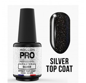 Mollon Pro Master Silver Effect Top Coat 12ml