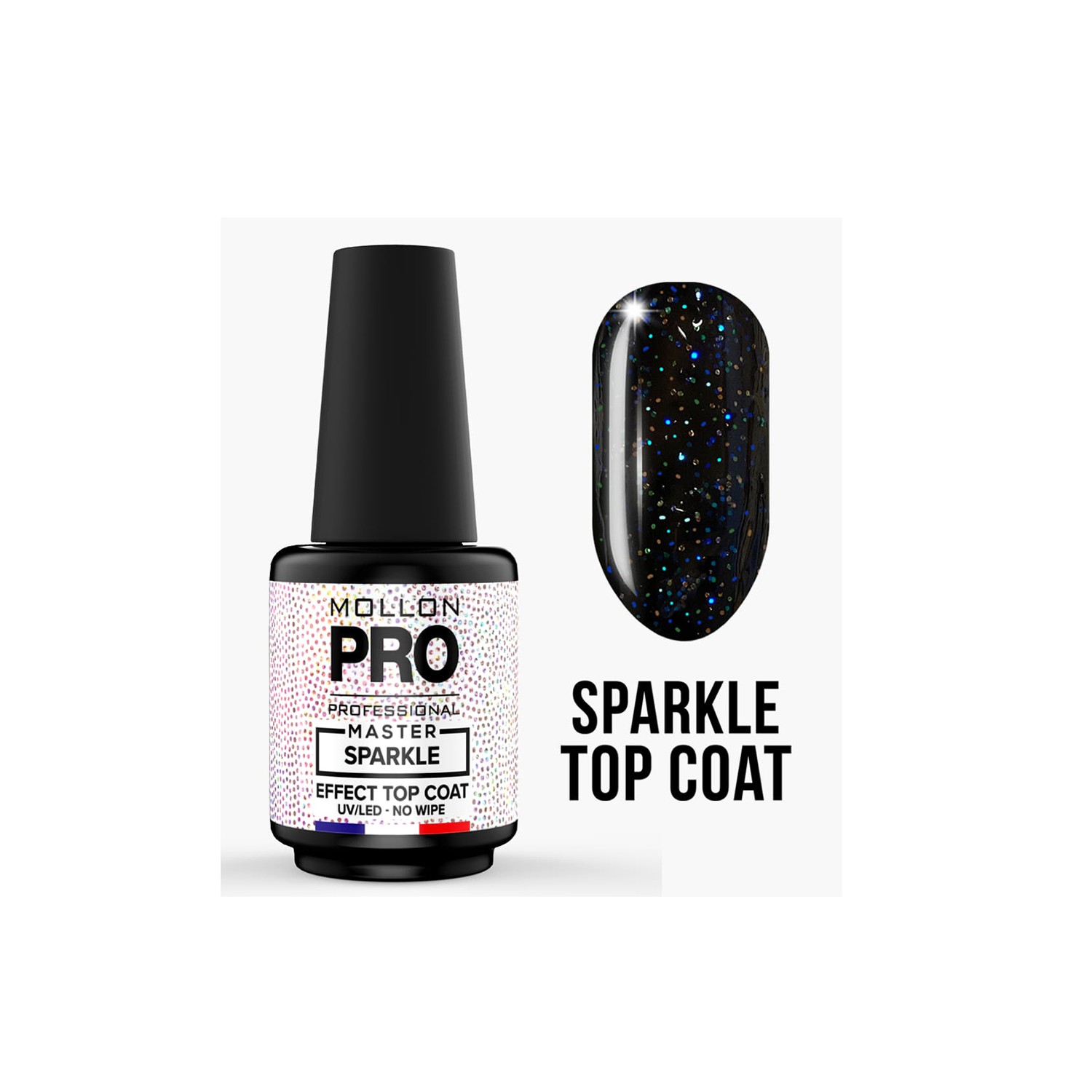 Mollon Pro Master Sparkle Effect Top Coat 12ml