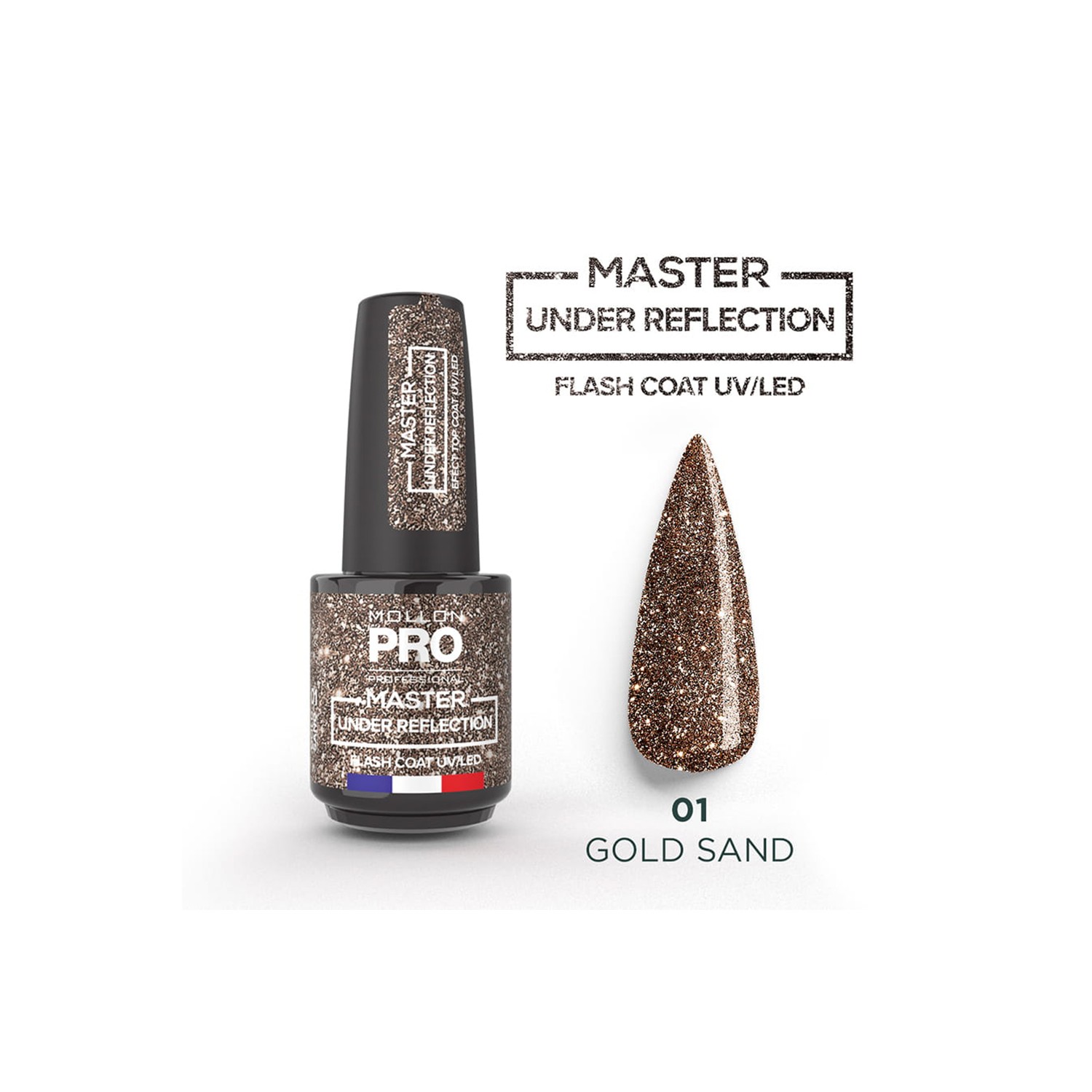 Mollon Pro Master Under Reflection Color 01 Gold Sand 12ml