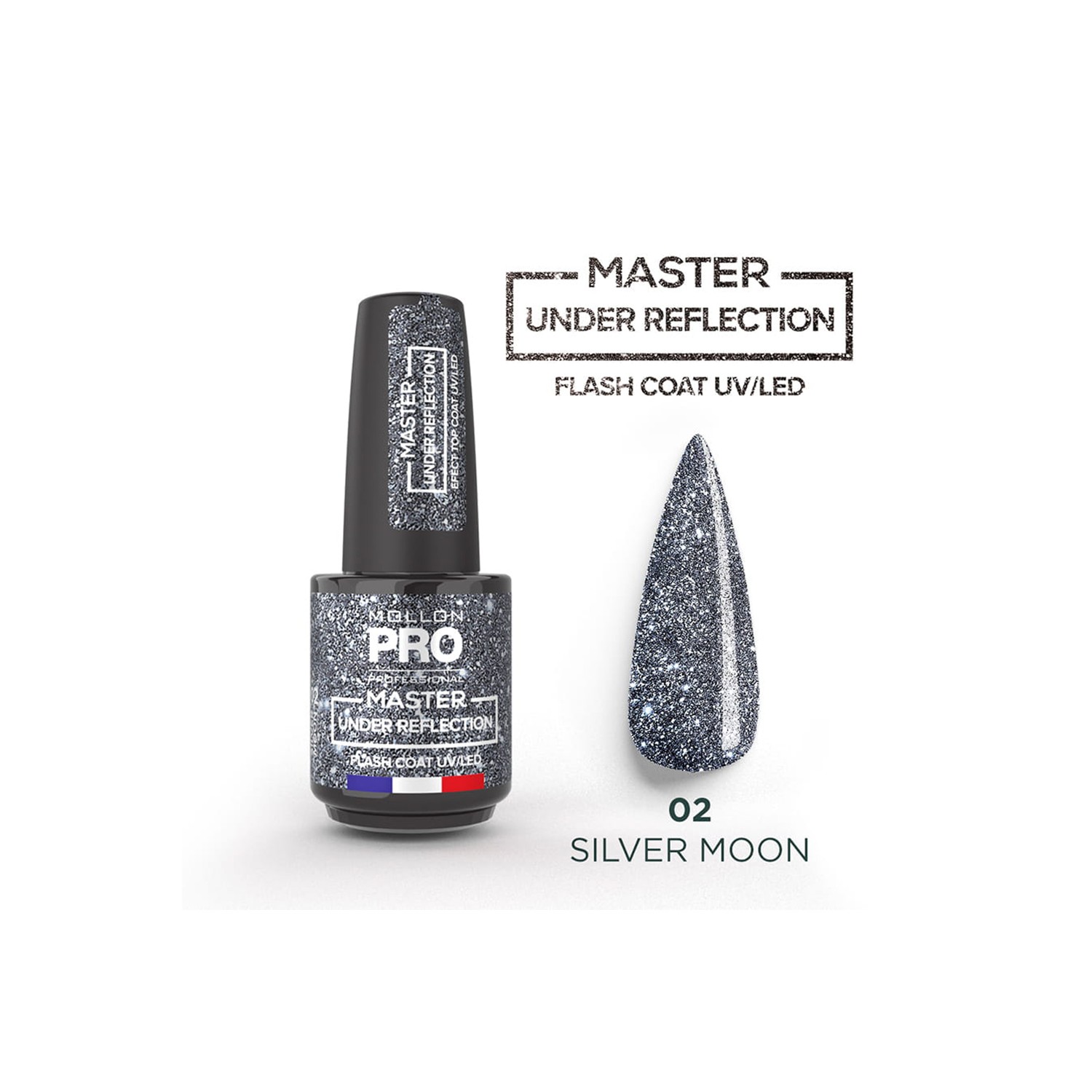 Mollon Pro Master Under Reflection Color 02 Silver Moon 12ml