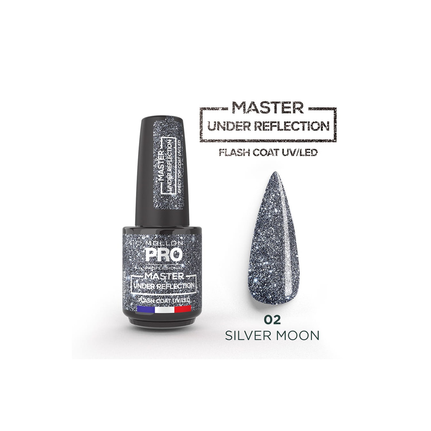 Mollon Pro Master Under Reflection Color 02 Silver Moon 12ml Mollon Pro Master Under Reflection Color 02 Silver Moon 12ml