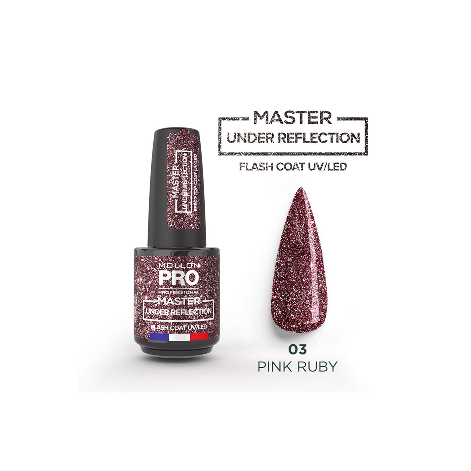 Mollon Pro Master Under Reflection Color 03 Pink Ruby 12ml