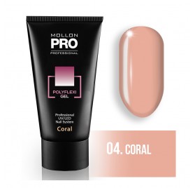 Mollon Pro Polyflexi Gel color Coral 04 60ml