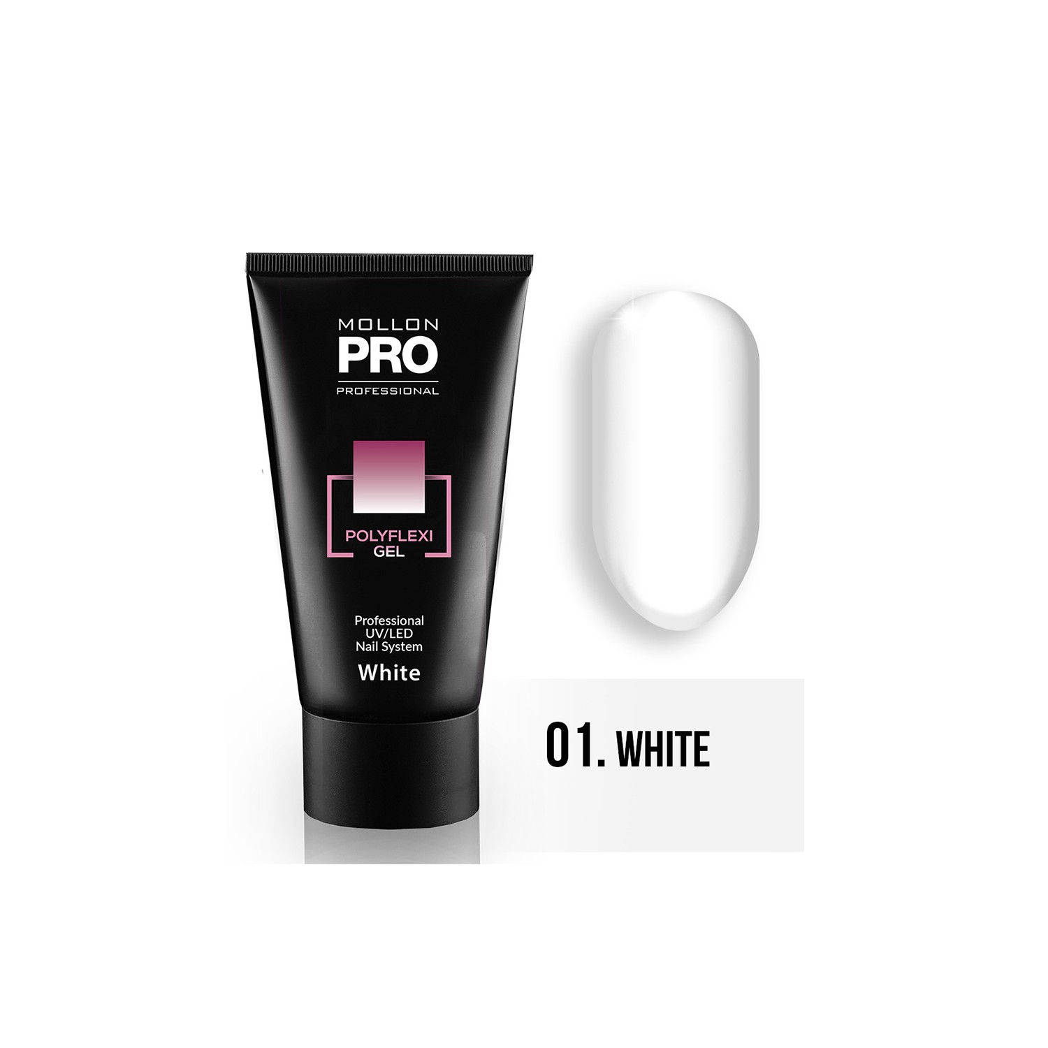 Mollon Pro Polyflexi Gel color White 01 60ml Mollon Pro Polyflexi Gel color White 01 60ml