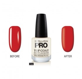 Mollon Pro Top Coat Matt Laquer 15Ml