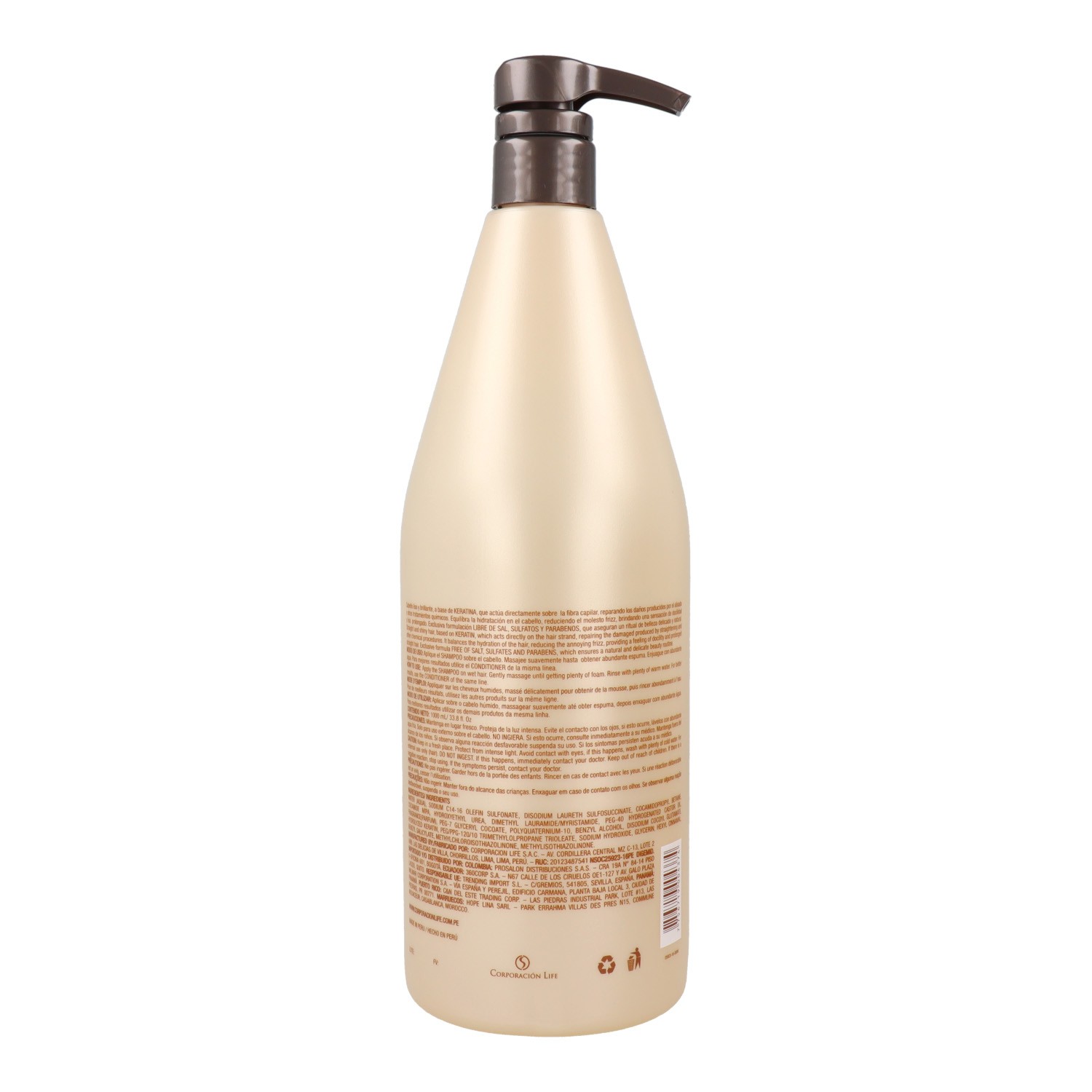 Placenta Life Be Nat Lisso Keratin Shampoo 1000 ml