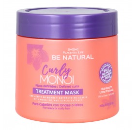 Placenta Life Be Nat Nutri Curly Monoi Rizos Mascarilla 350 gr