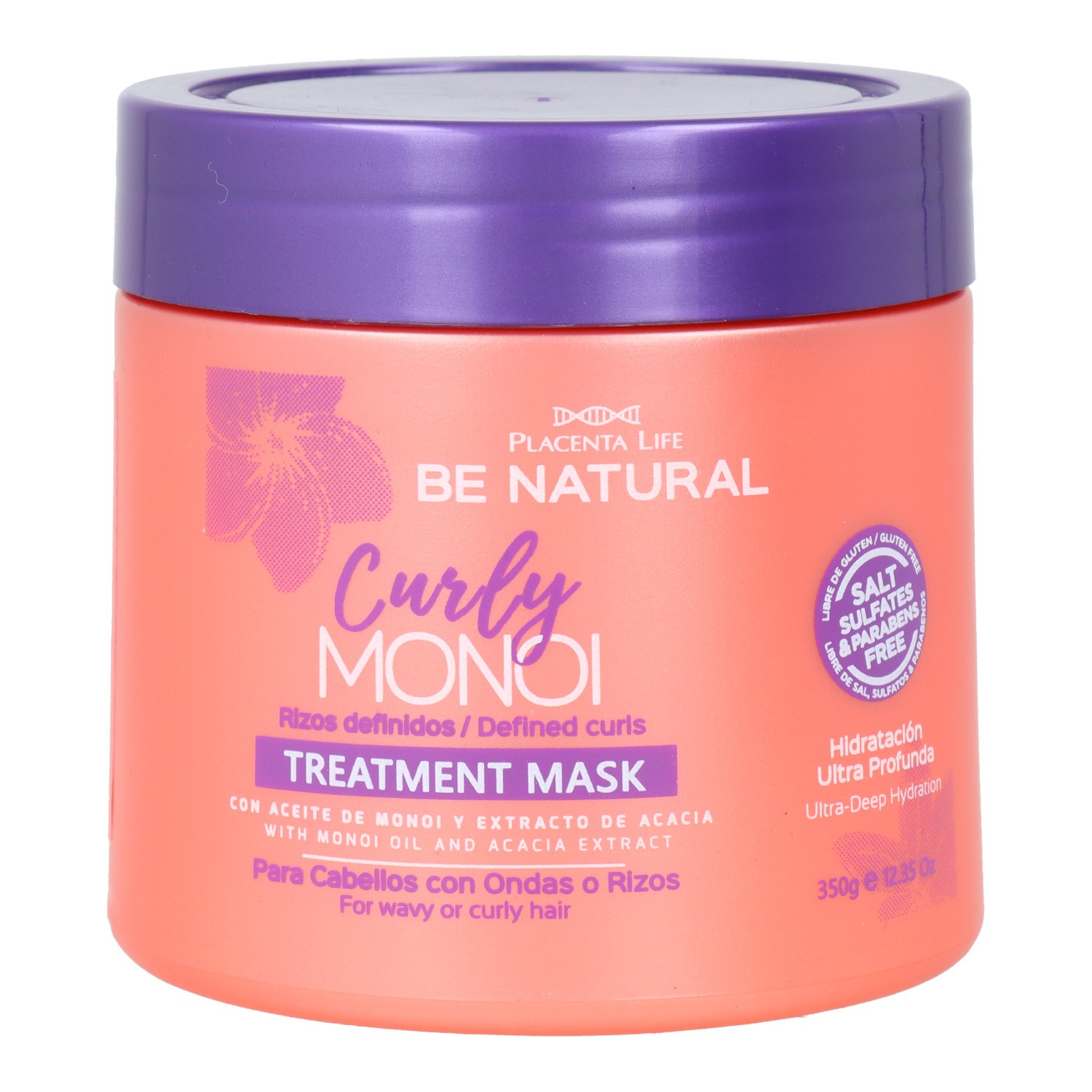 Placenta Life Be Nat Nutri Curly Monoi Maschera Ricci 350 gr