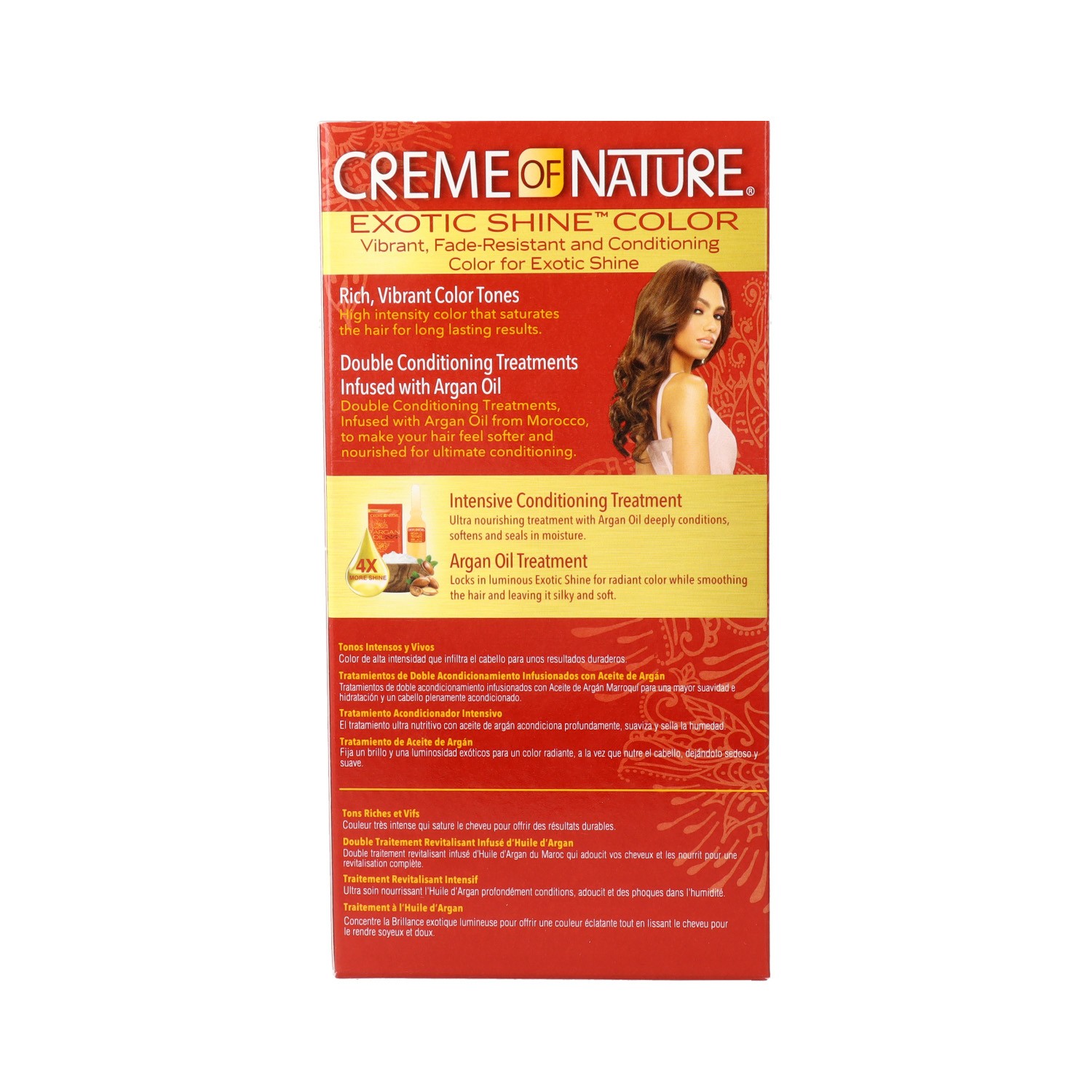 Cream Of Nature Argan Color Medium Warn Brown 7.3