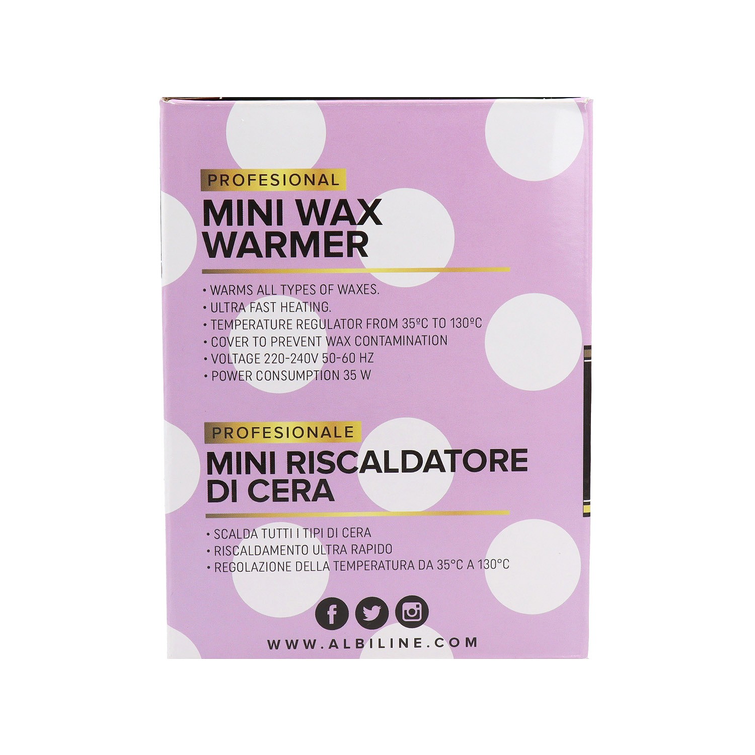 Albi Mini Fusor De Cera Wax Purple 165 ml