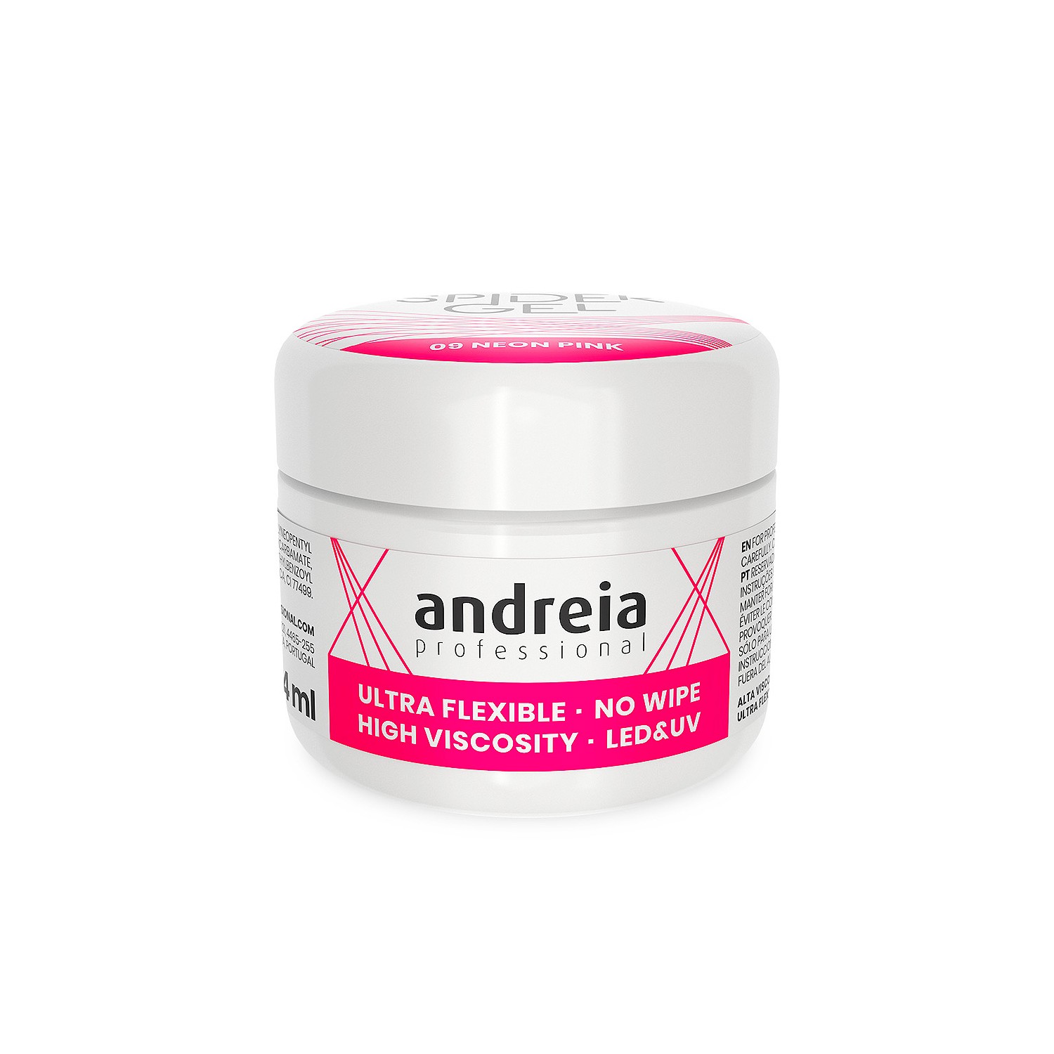 Andreia Gel Araignée 09 Rose Fluo 4 ml