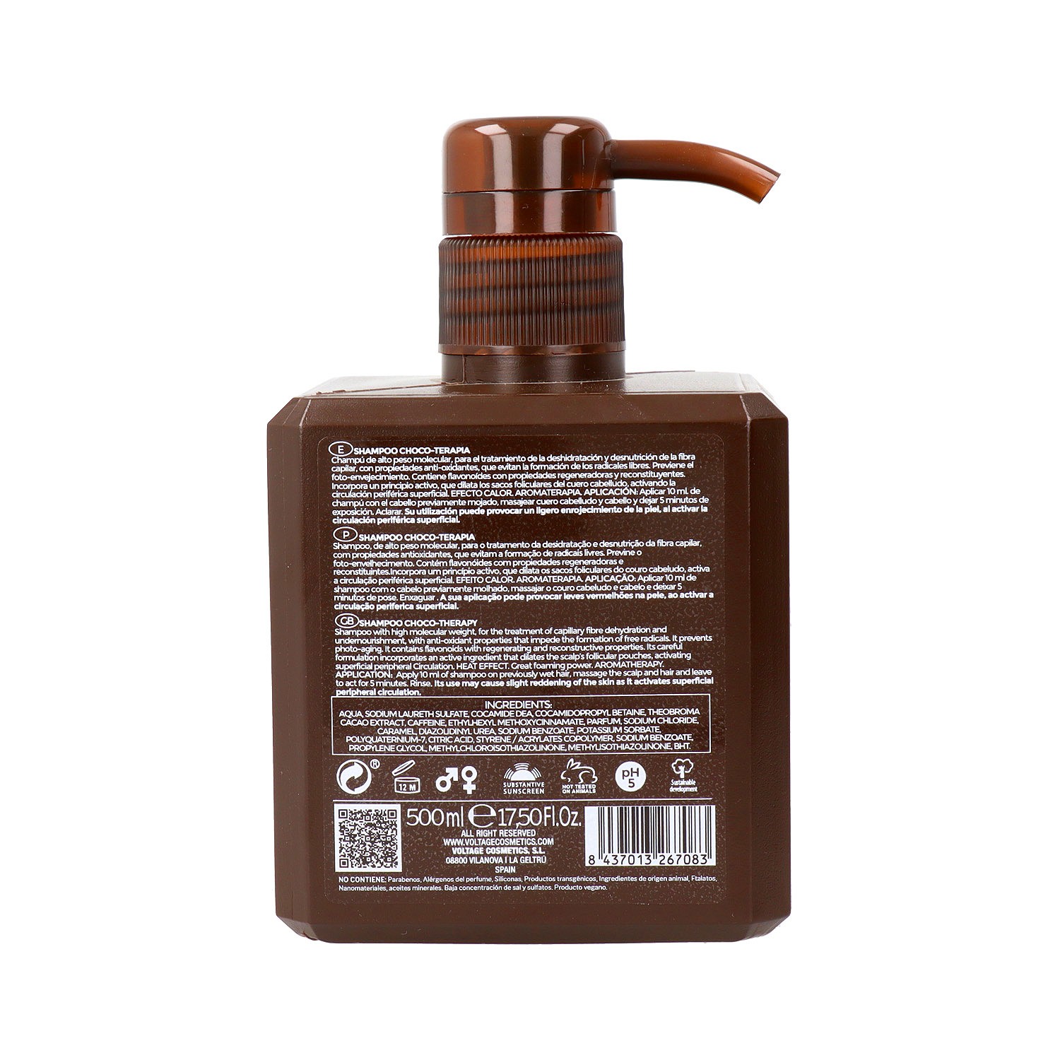 Voltage Choco Terapia Champú 500 ml