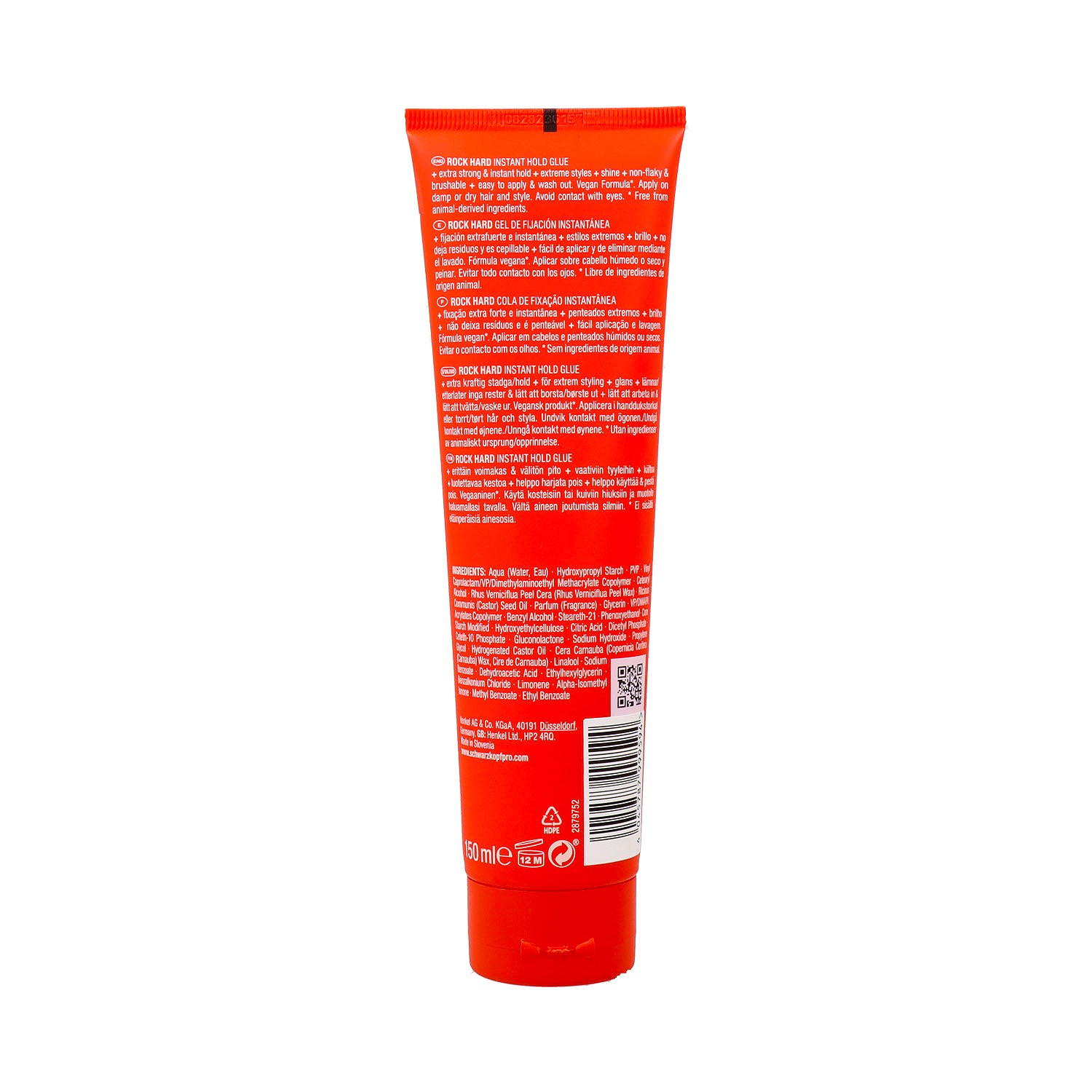 Schwarzkopf Osis Texture Rock Hard Instant Hold Gel 150 ml