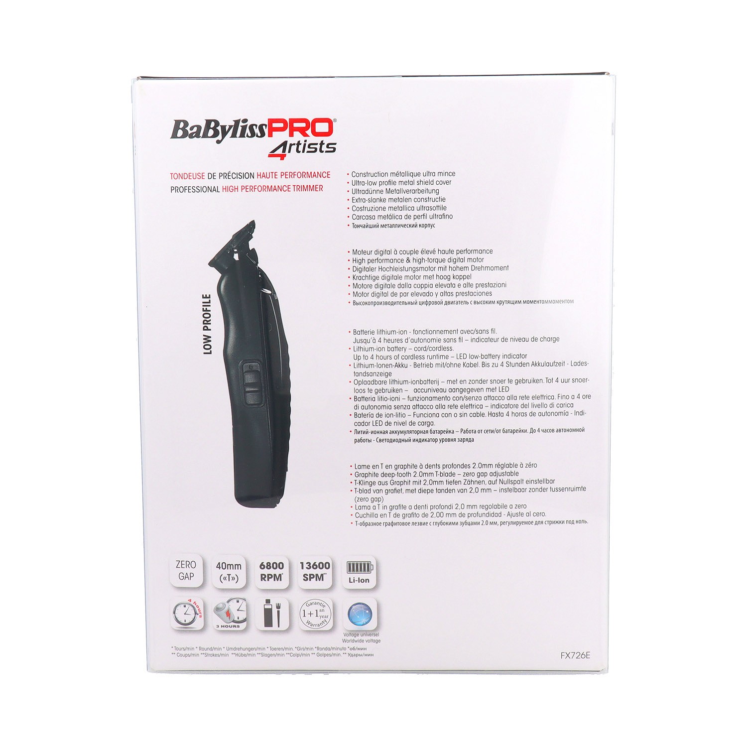 Babyliss Pro Fx (FX726E) Maquina