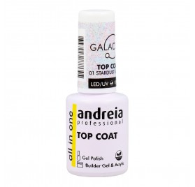 Andreia Top Coat Galactic Color 01 Stardust Glitter 10.5 ml