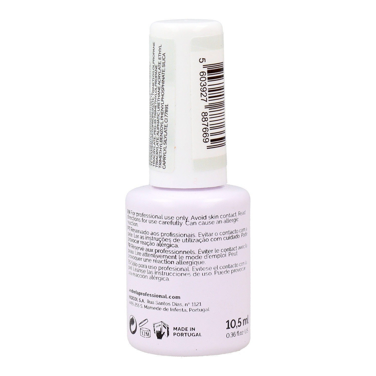 Andreia Top Coat Cotton Candy Color 01 Milky White 10.5 ml