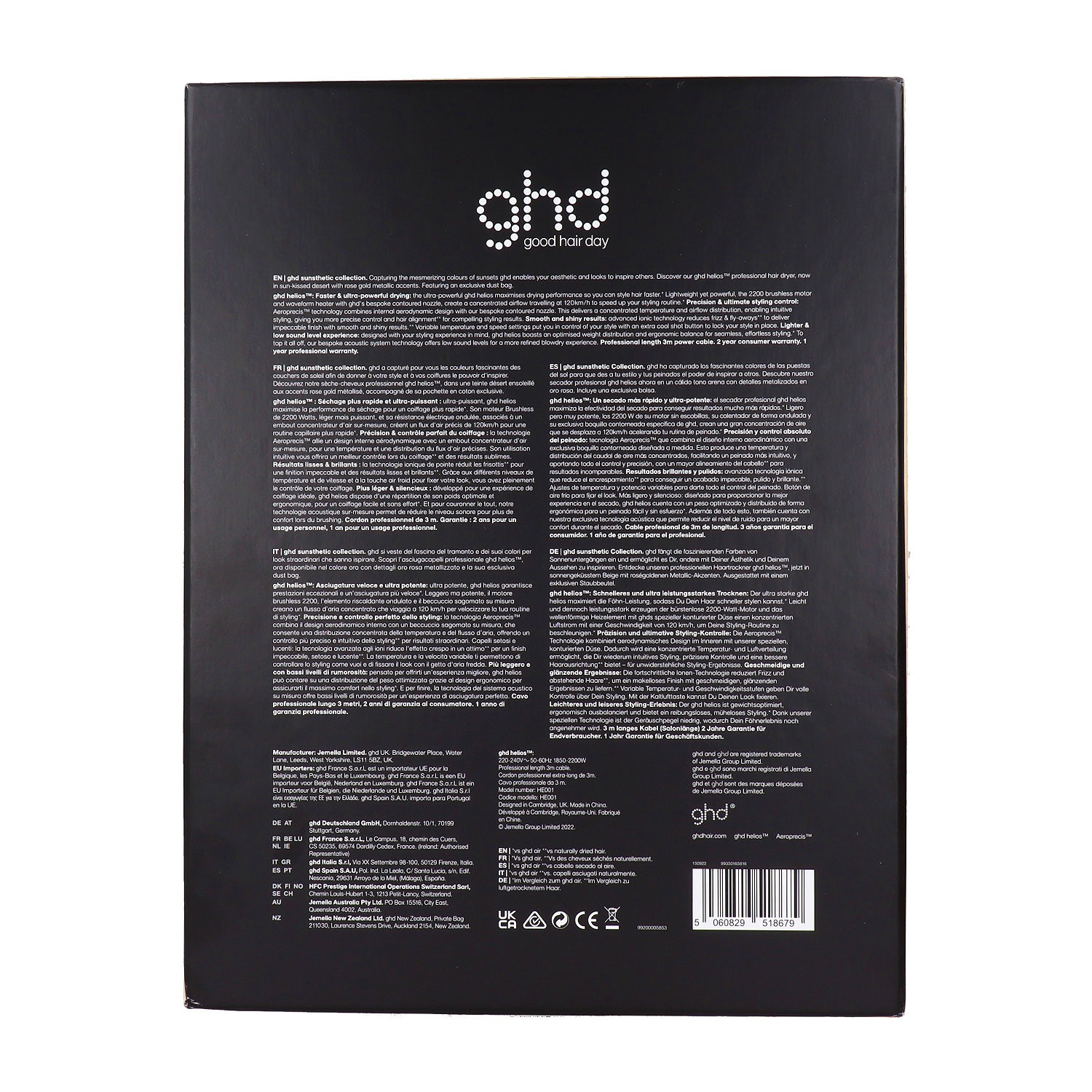 Ghd Helios Pro Sunsthetic Secador Color Arena