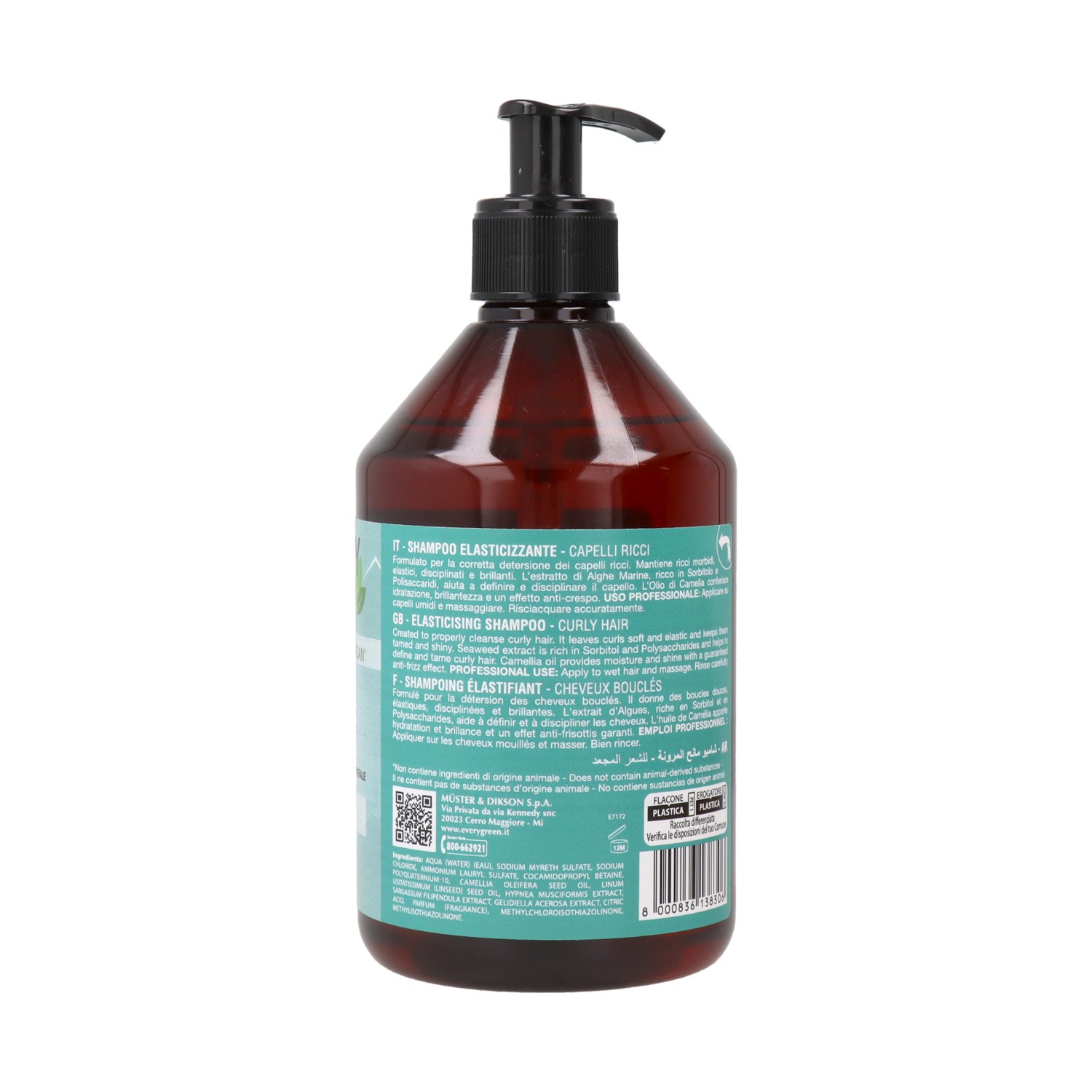 Shampoo Elastificante Cada Verde Curly Dikson 500 ml