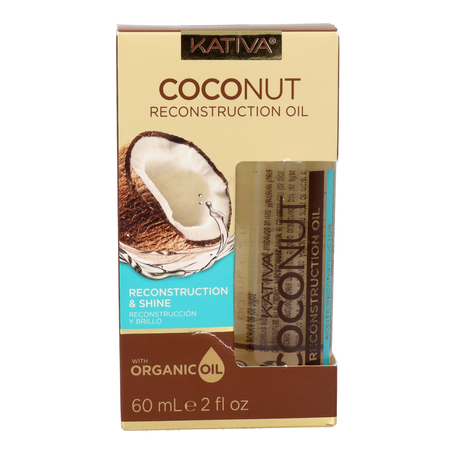 Kativa Huile Capillaire Reconstruction à la Noix de Coco 60 ml