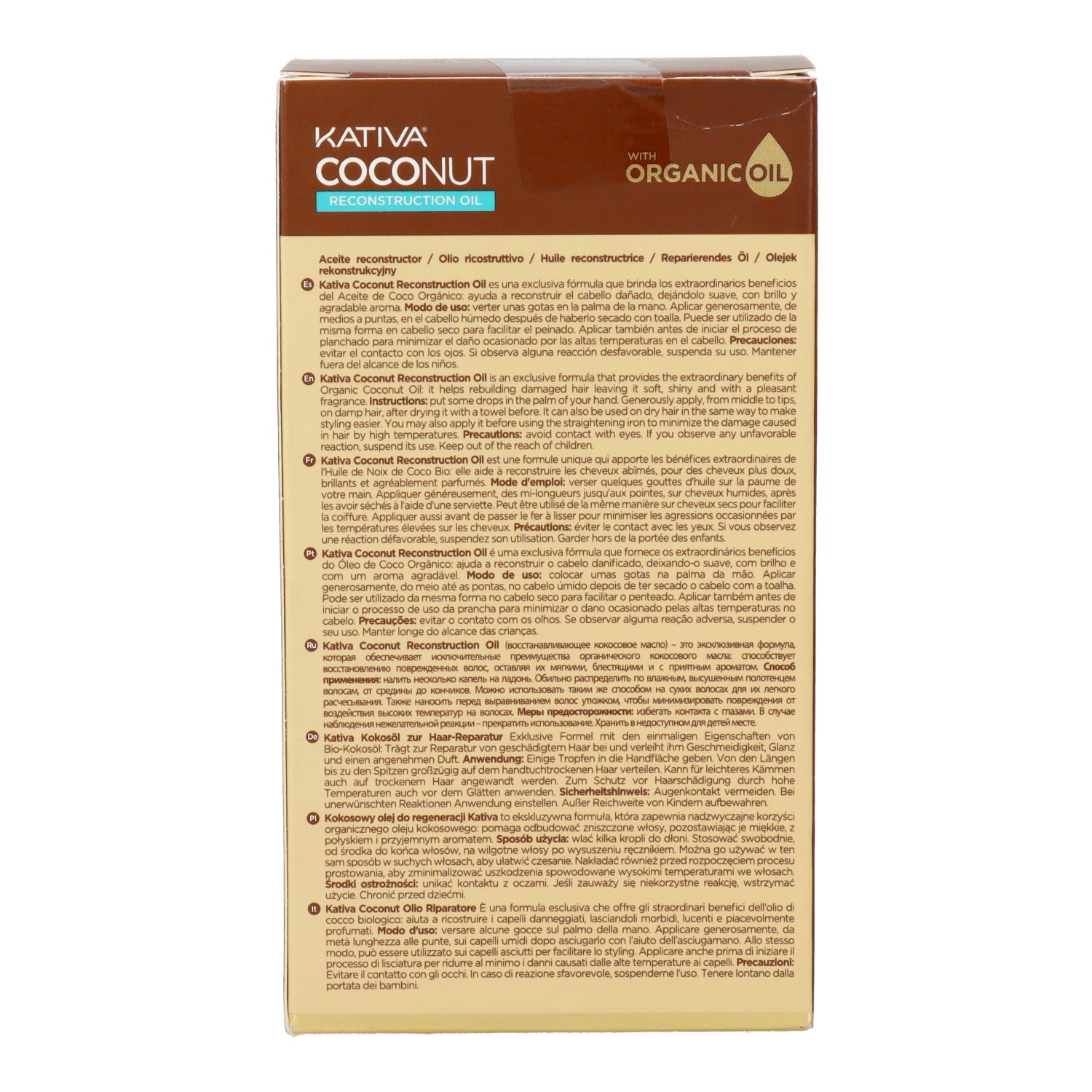 Kativa Coconut Recontrución Hair Oil 60 ml