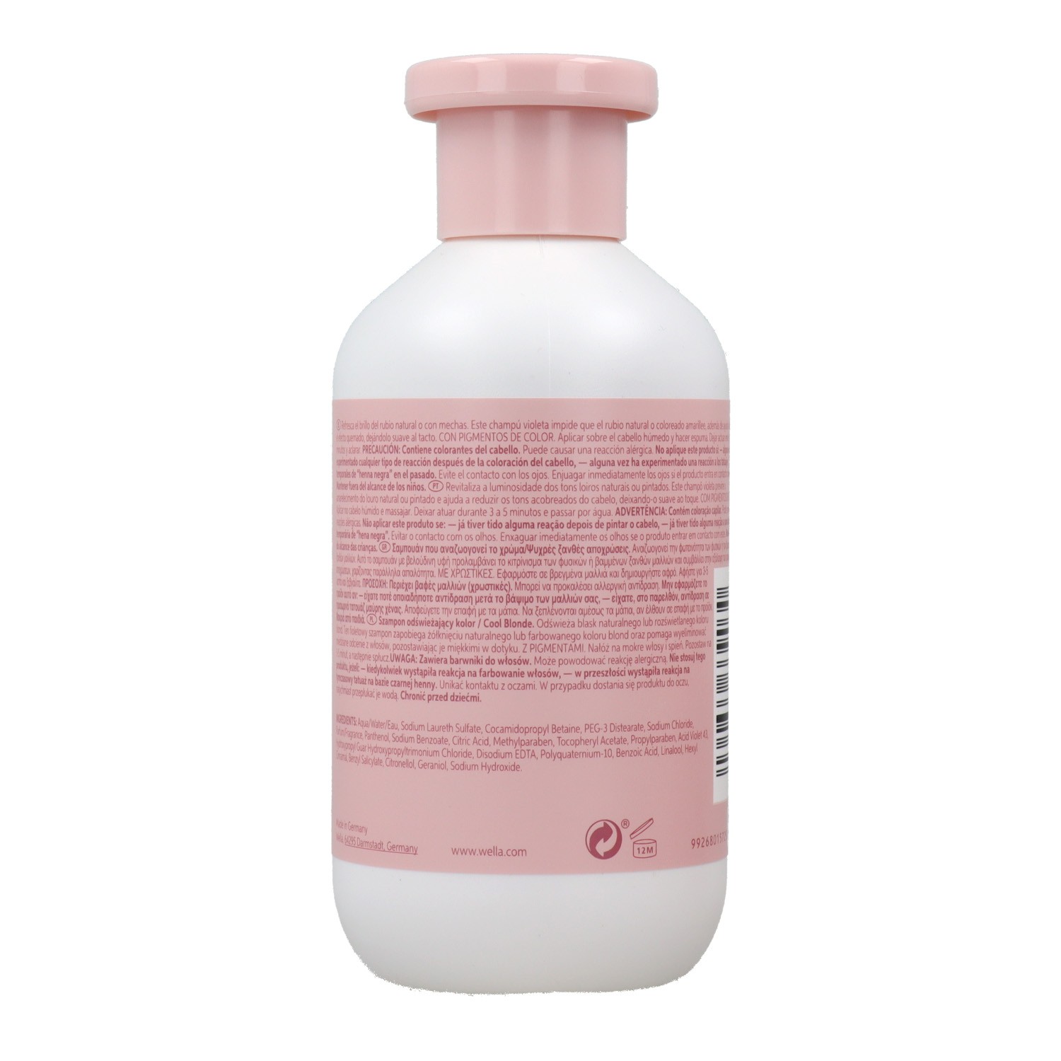 Wella Invigo Blonde Recharge Champú 300 ml