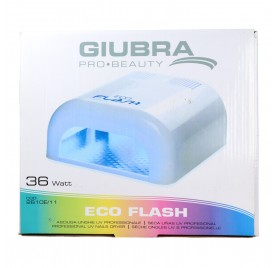 Giubra Eco Flash Lampara Secauñas Uv Pro Blanca 36W