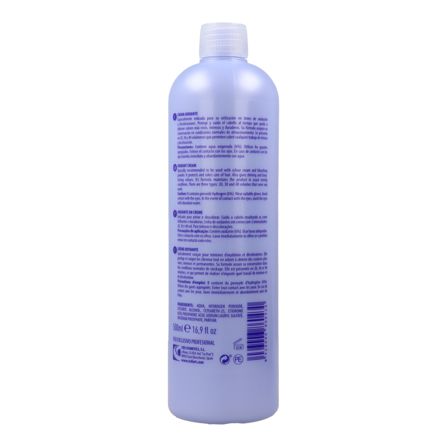 Risfort Oxidante Crema 20vol (6%) 500 ml