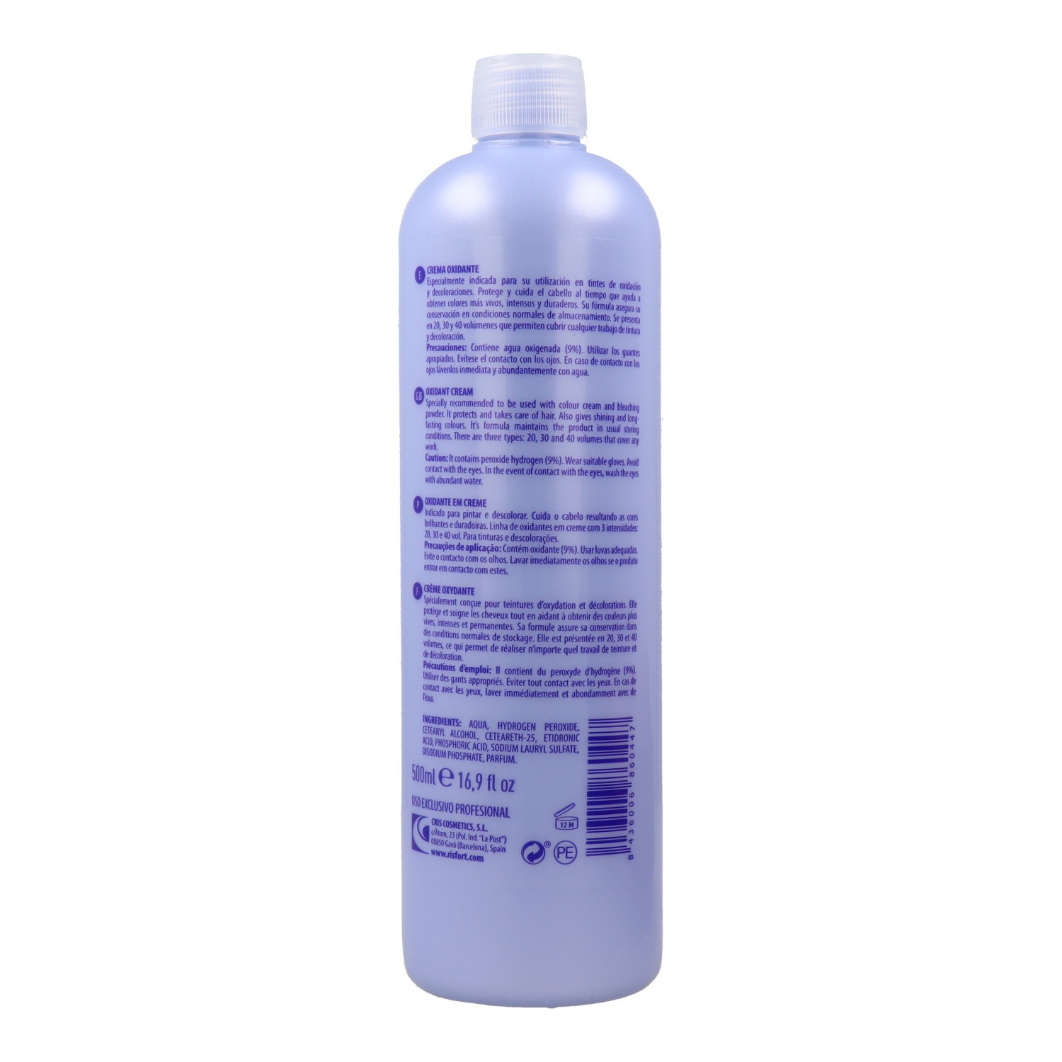 Risfort Oxidante Crema 30vol (9%) 500 ml