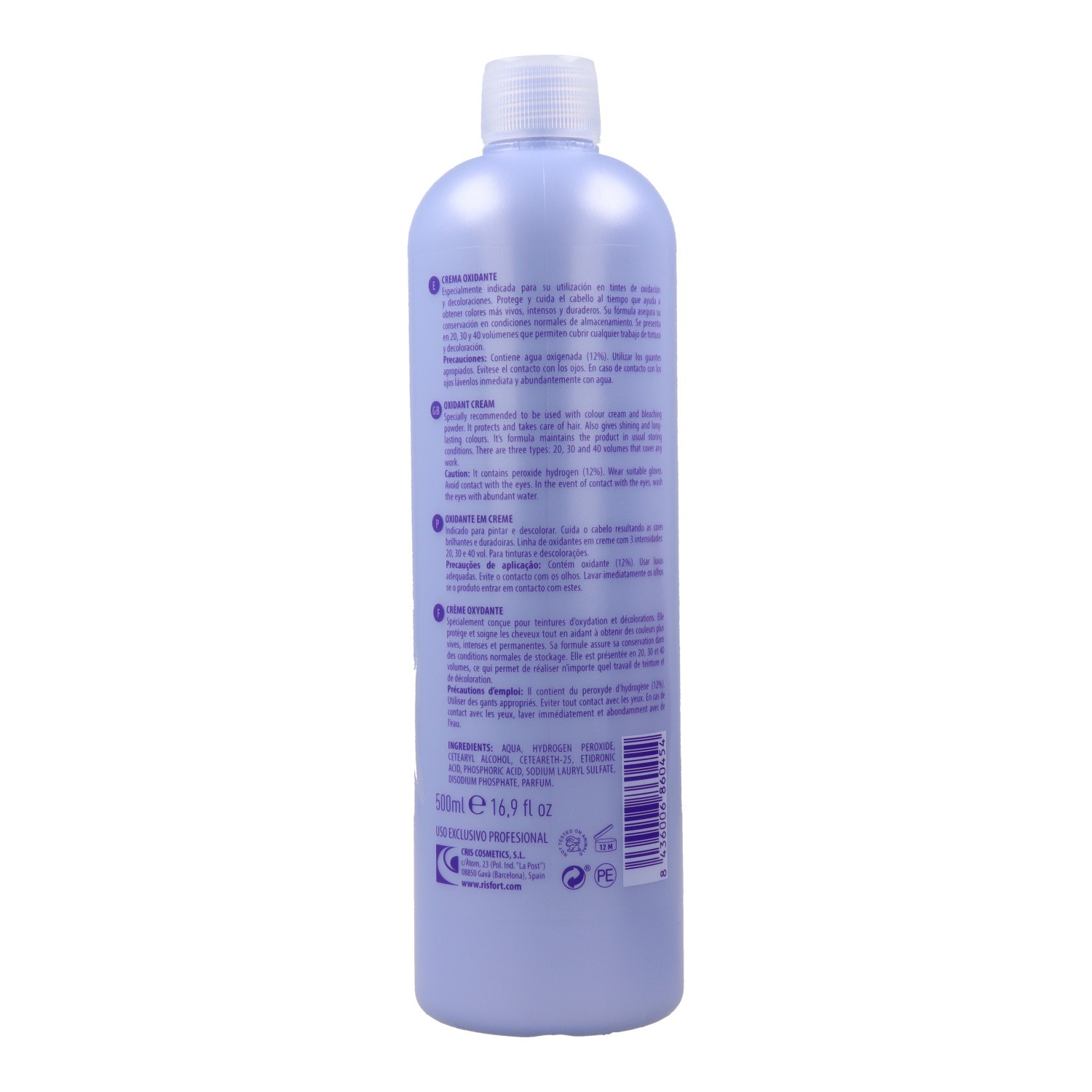 Risfort Oxidante Crema 40vol (12%) 500 ml