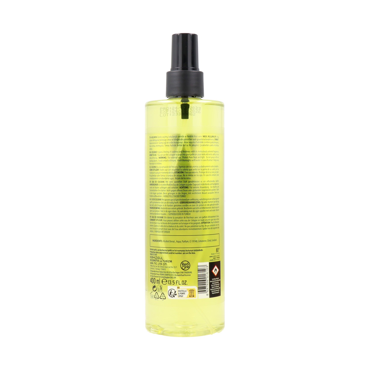 Red One Cologne Lemon 400 ml