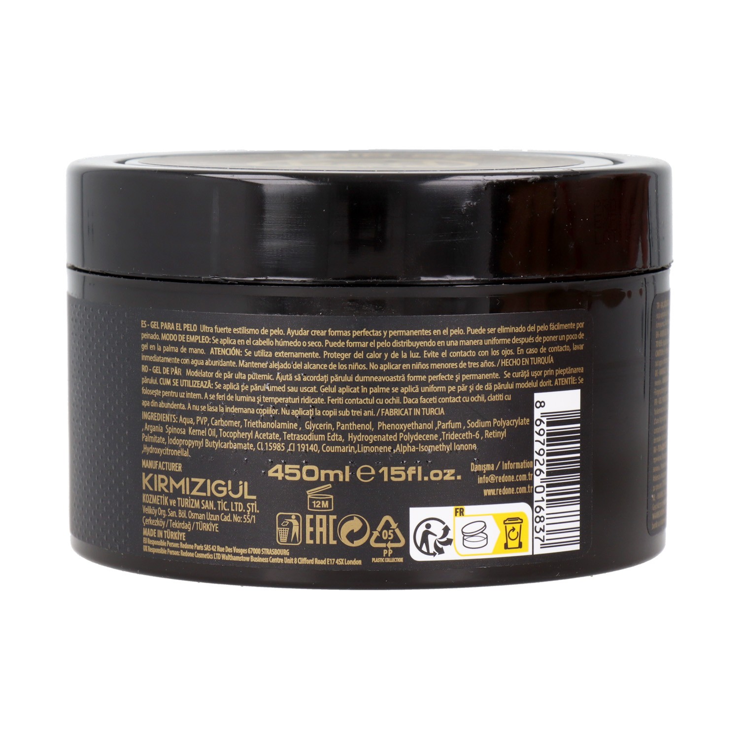 Gel coiffant à l'huile d'argan Red One 450 ml